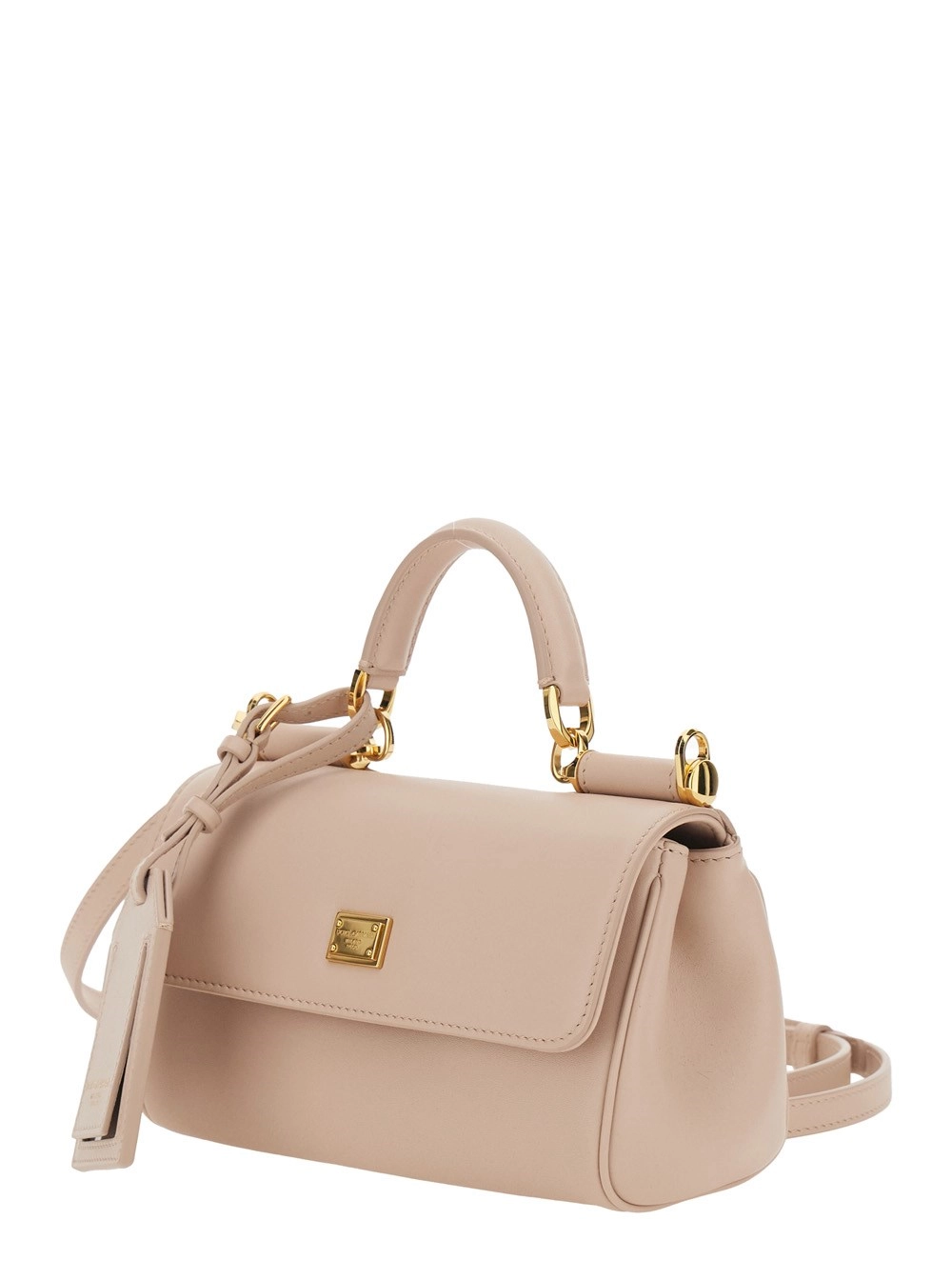 Dolce & Gabbana Borsa a Tracolla 'My Sicily' Mini con Tracolla Regolabile e Removibile in Pelle Rosa Donna, view 2