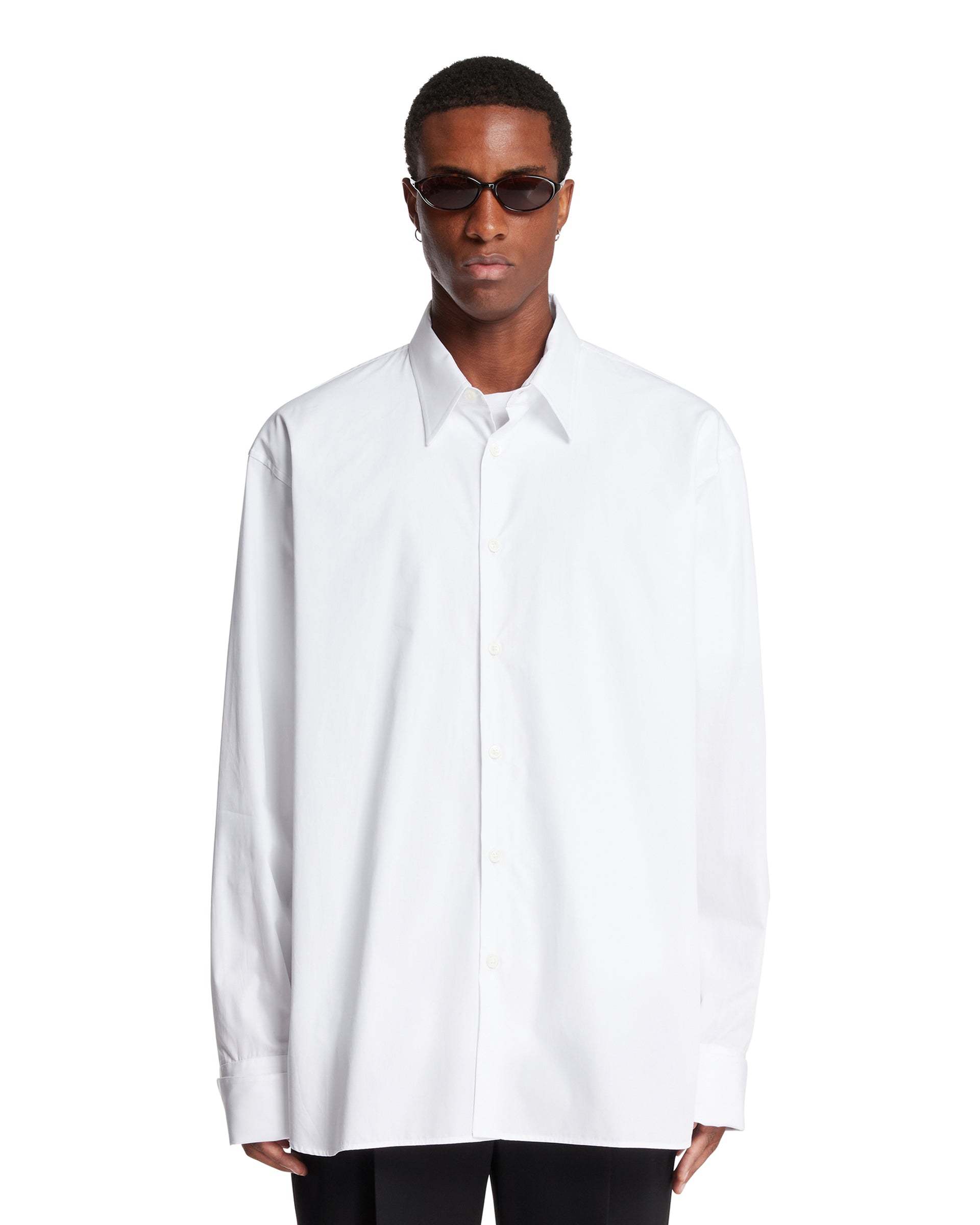 Dries Van Noten Camicia In Cotone Bianca