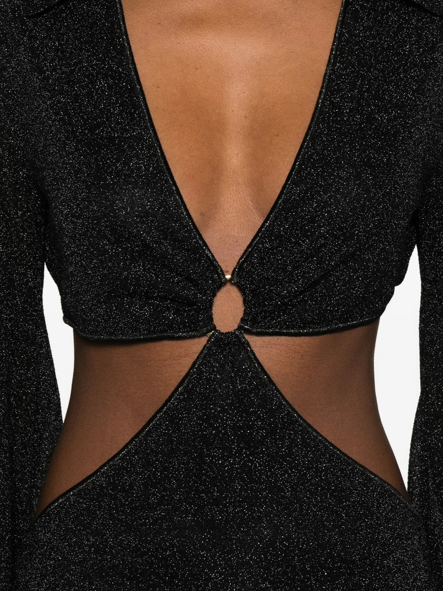 Oséree Oséree Cutout Ring Maxi Dress, view 3