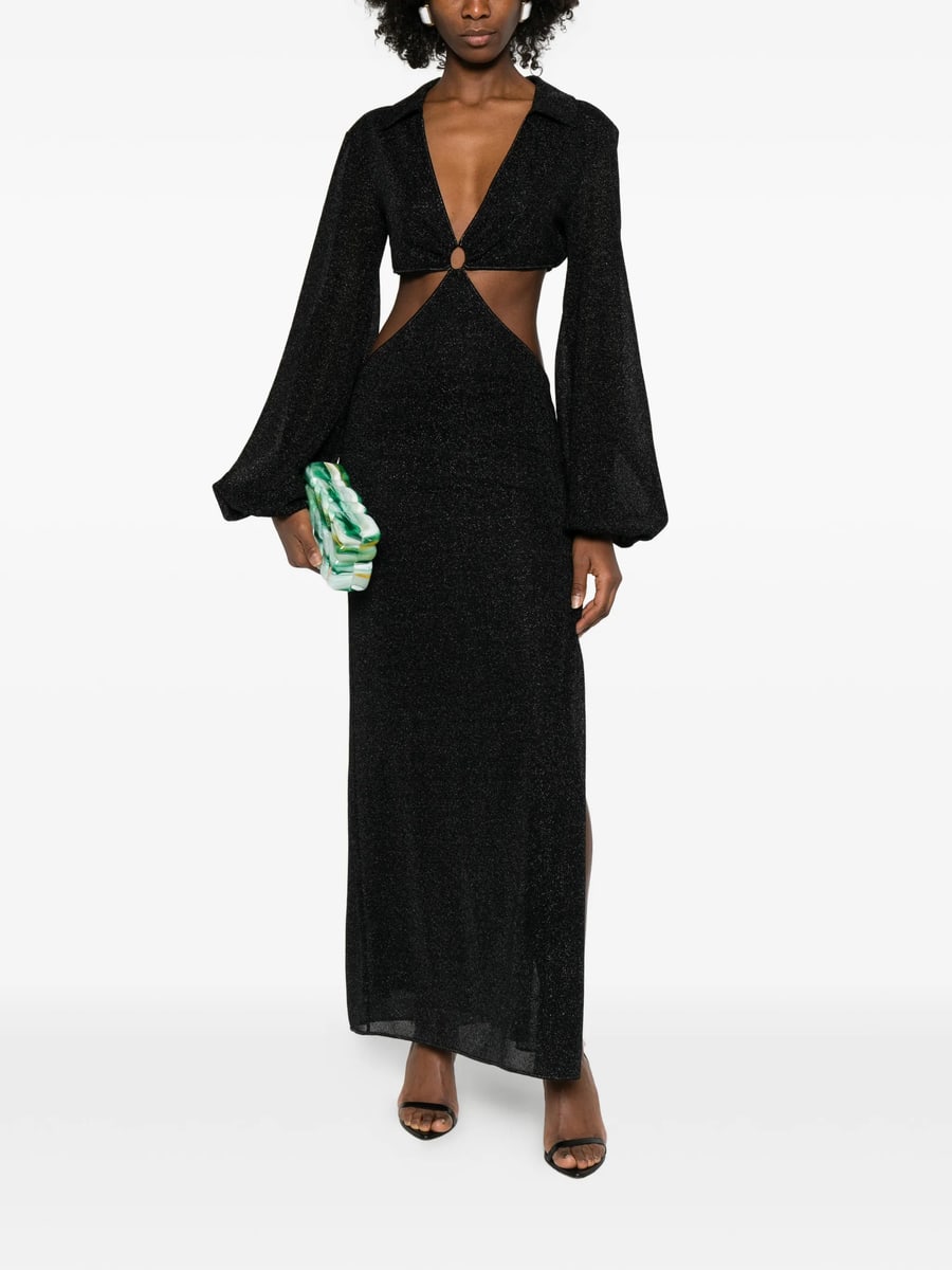 Oséree Oséree Cutout Ring Maxi Dress, view 5