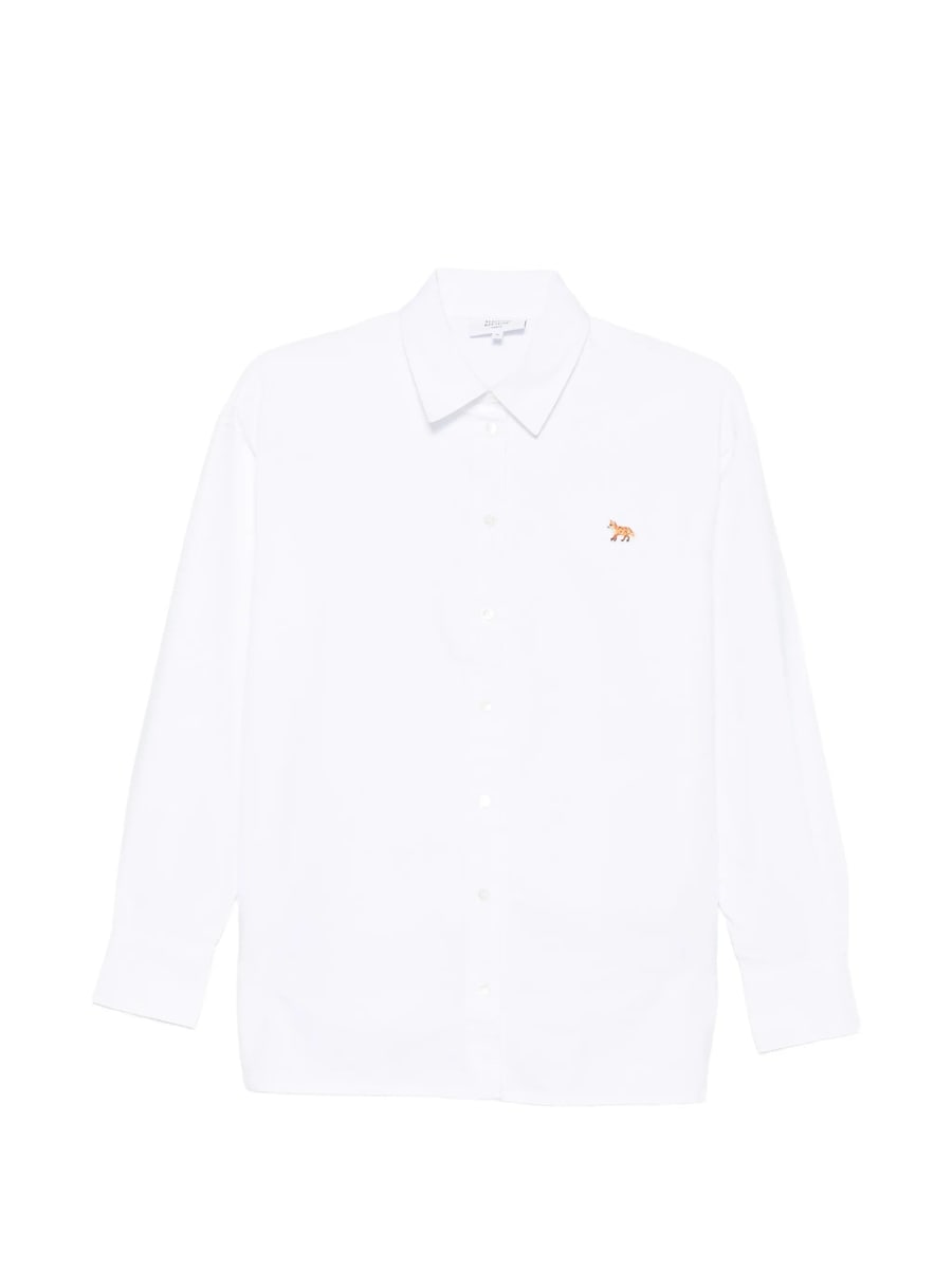Maison Kitsuné Maison Kitsuné Baby Fox Logo-patch Shirt