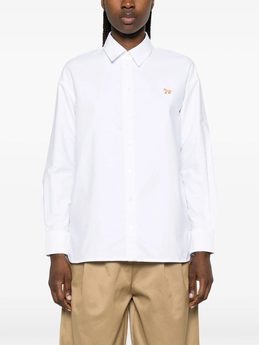 Maison Kitsuné Maison Kitsuné Baby Fox Logo-patch Shirt, view 5