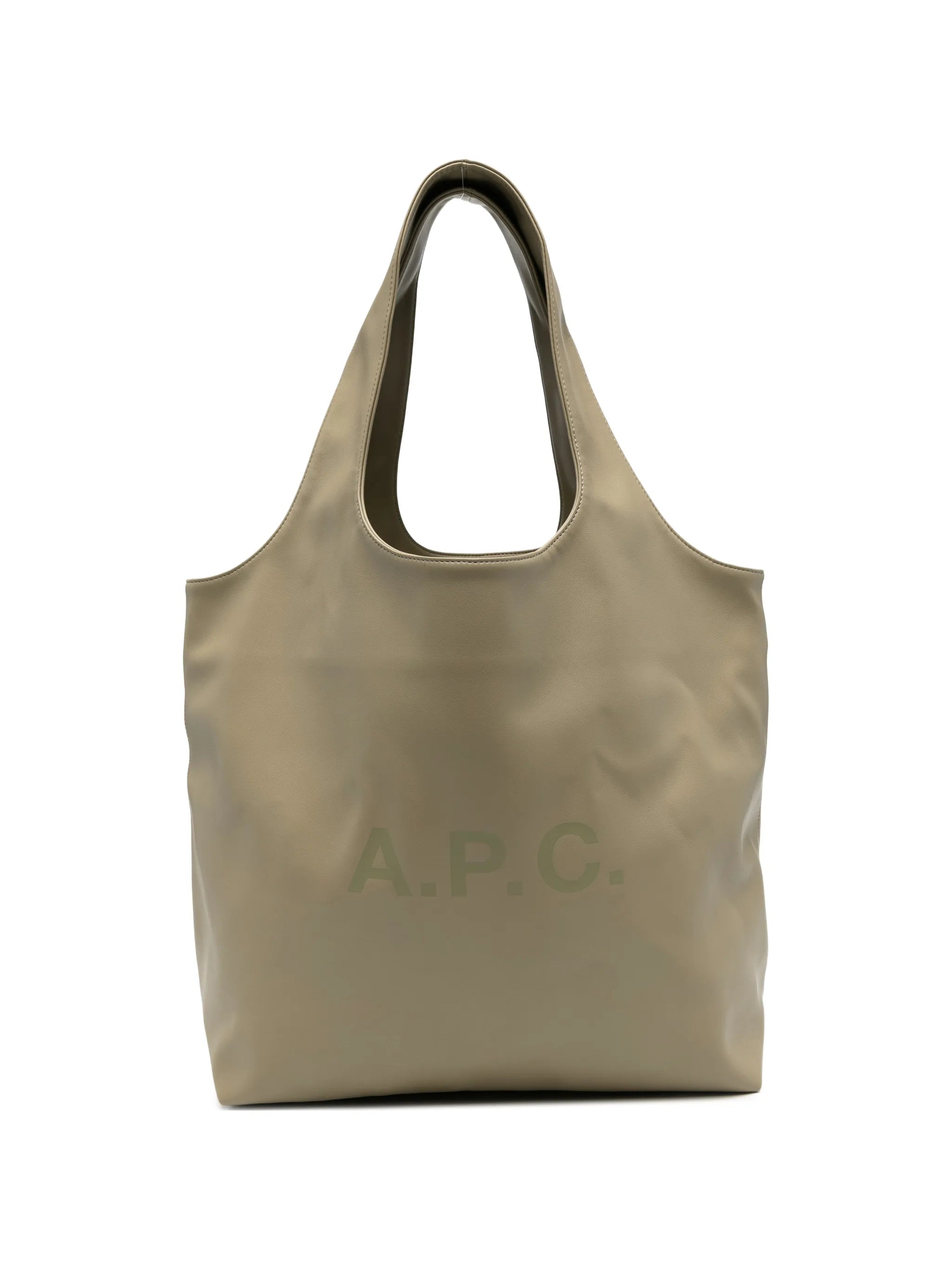A.P.C. A.p.c. Logo-print Leather Tote Bag