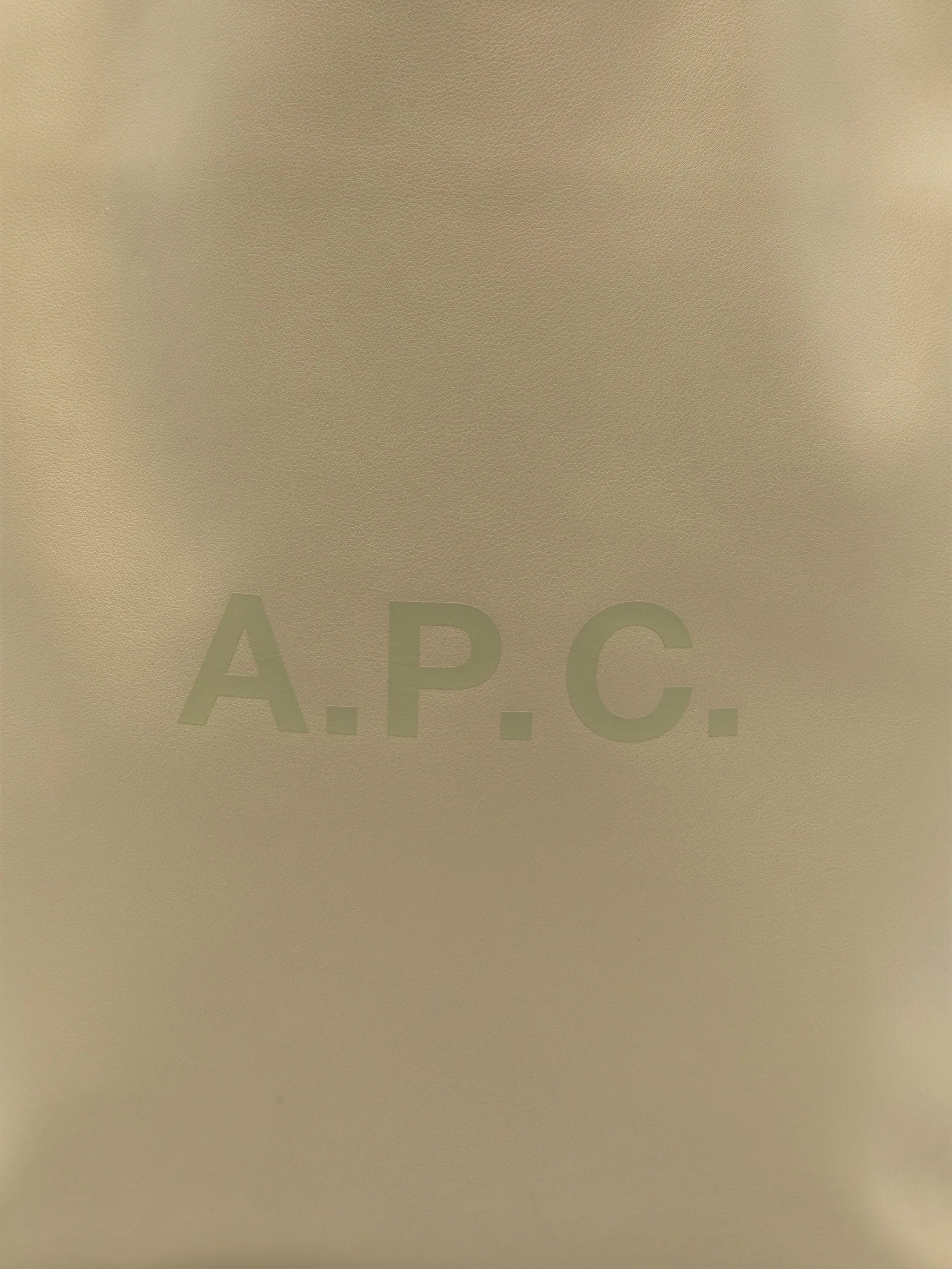 A.P.C. A.p.c. Logo-print Leather Tote Bag, view 2