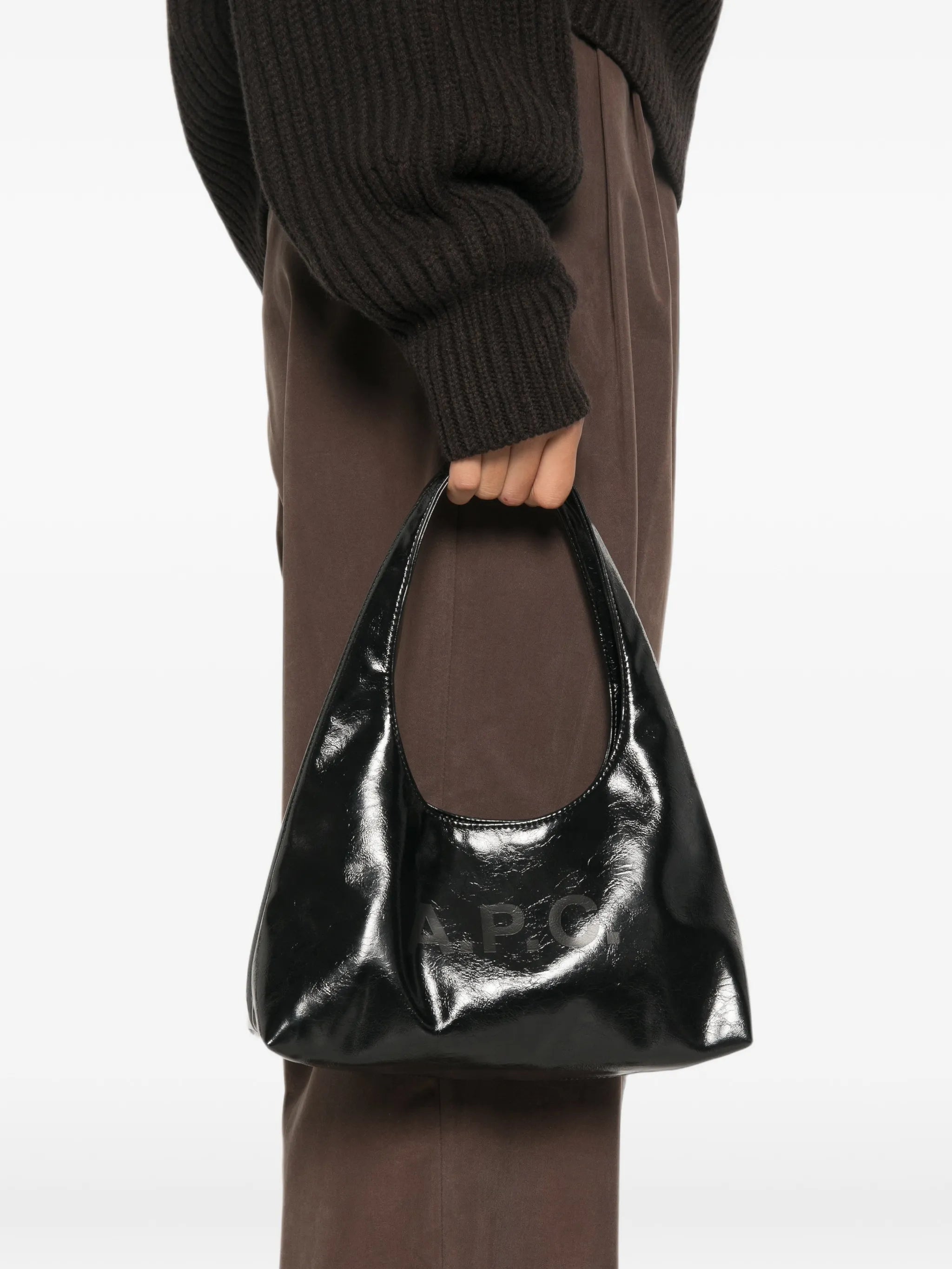 A.P.C. A.p.c. Patent Logo-print Tote Bag, view 2