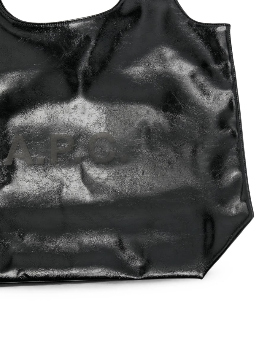 A.P.C. A.p.c. Logo-print Patent-finish Tote Bag, view 2