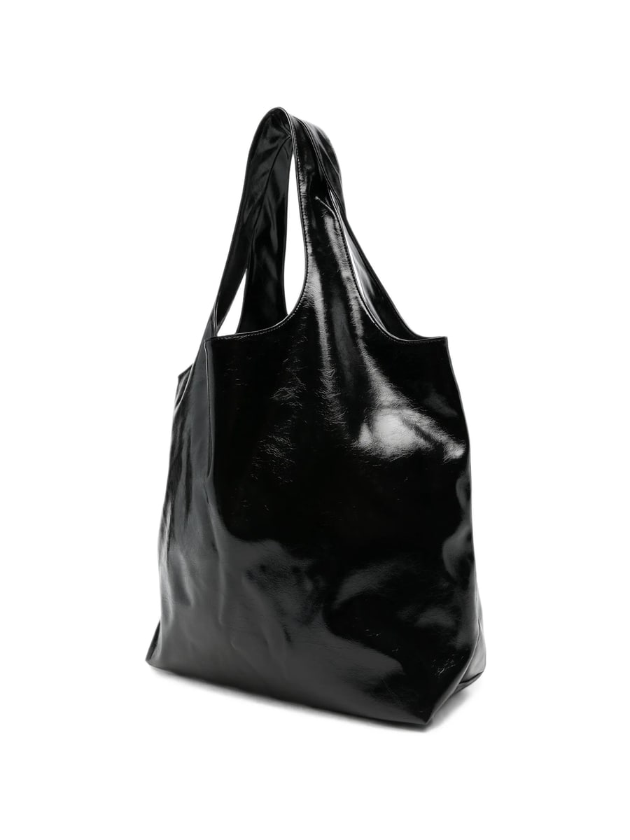 A.P.C. A.p.c. Logo-print Patent-finish Tote Bag, view 4