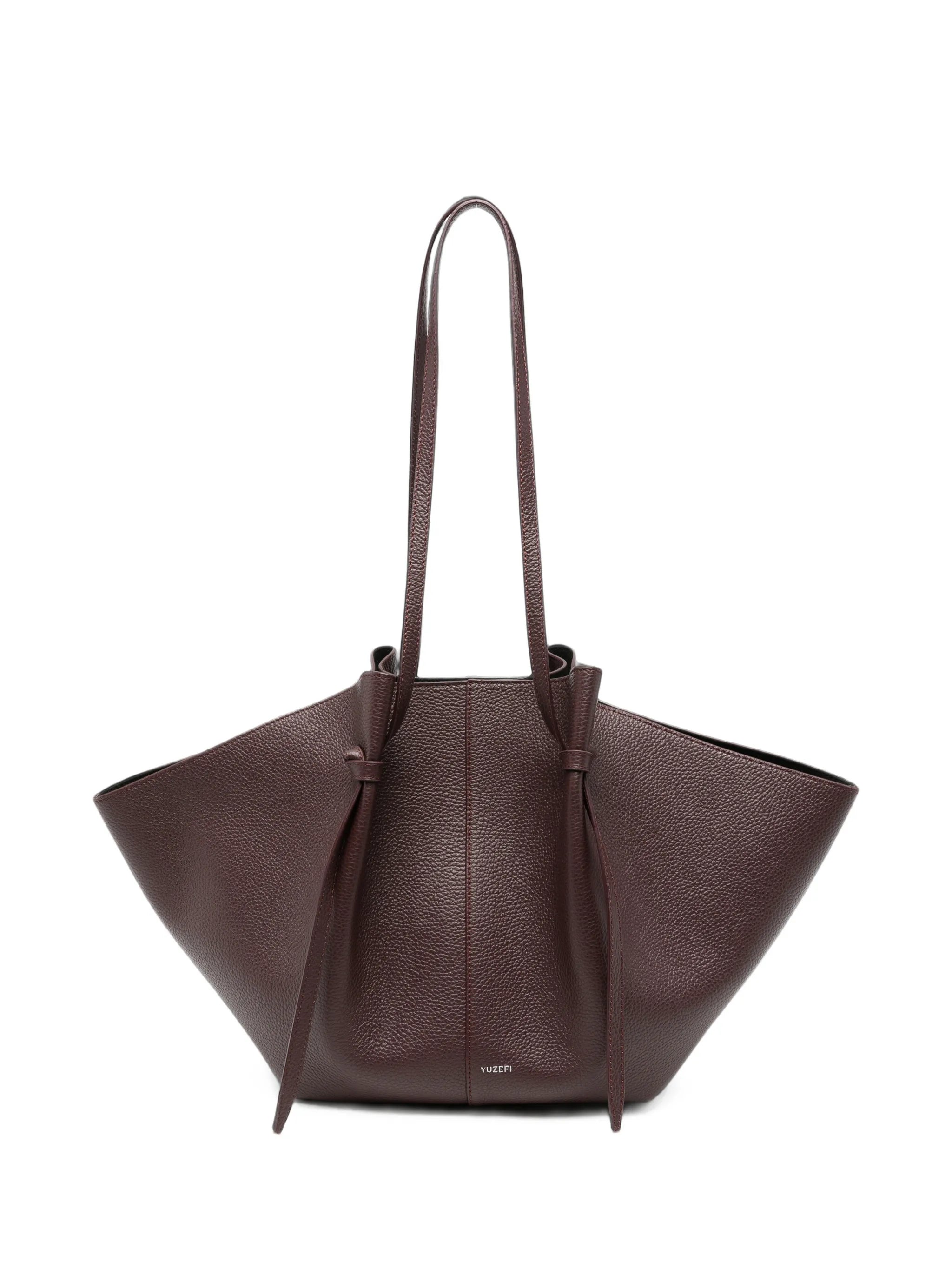 Yuzefi Yuzefi Large Mochi Pleated Leather Tote Bag
