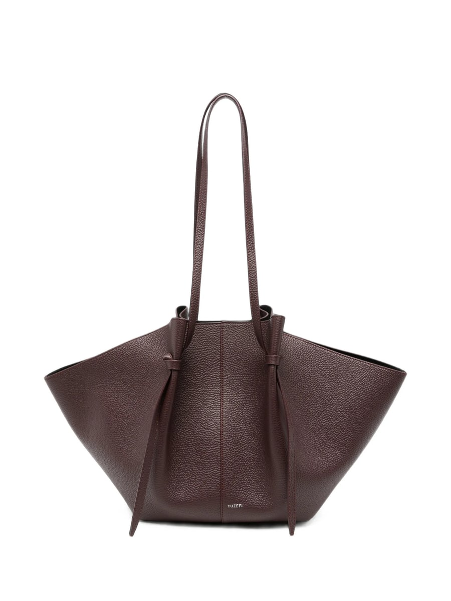 Yuzefi Yuzefi Large Mochi Pleated Leather Tote Bag