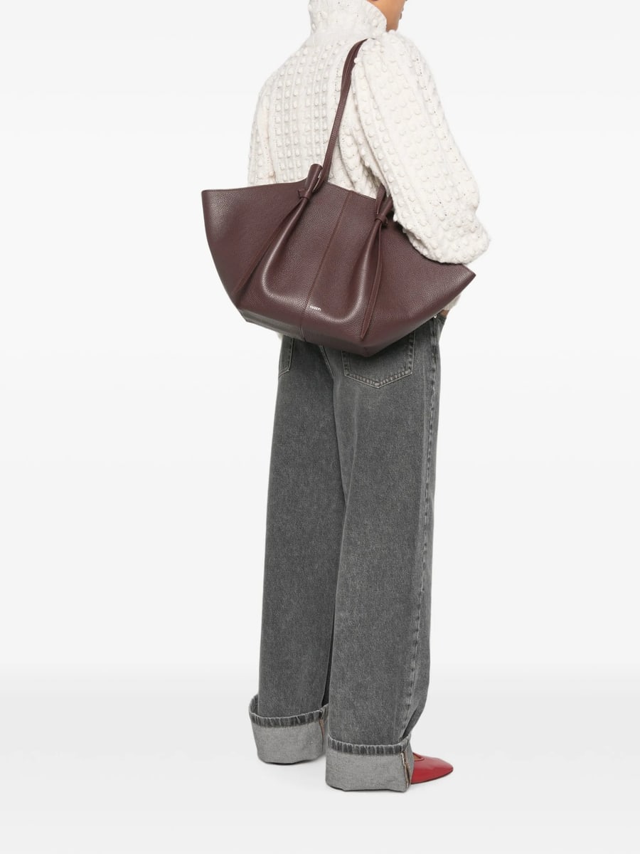 Yuzefi Yuzefi Large Mochi Pleated Leather Tote Bag, view 2
