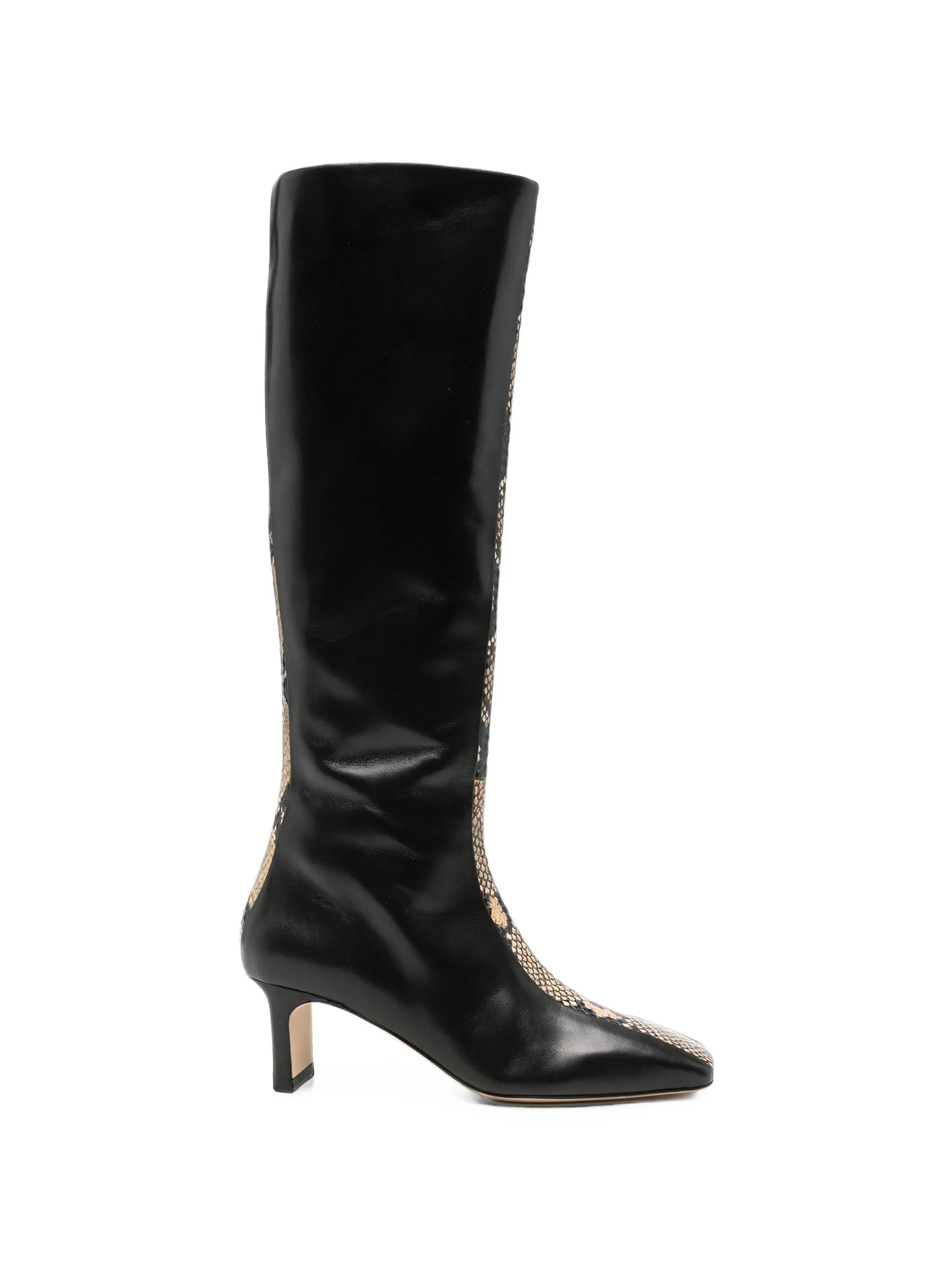 Aeyde Aeyde Snakeskin-effect Panelled Boots