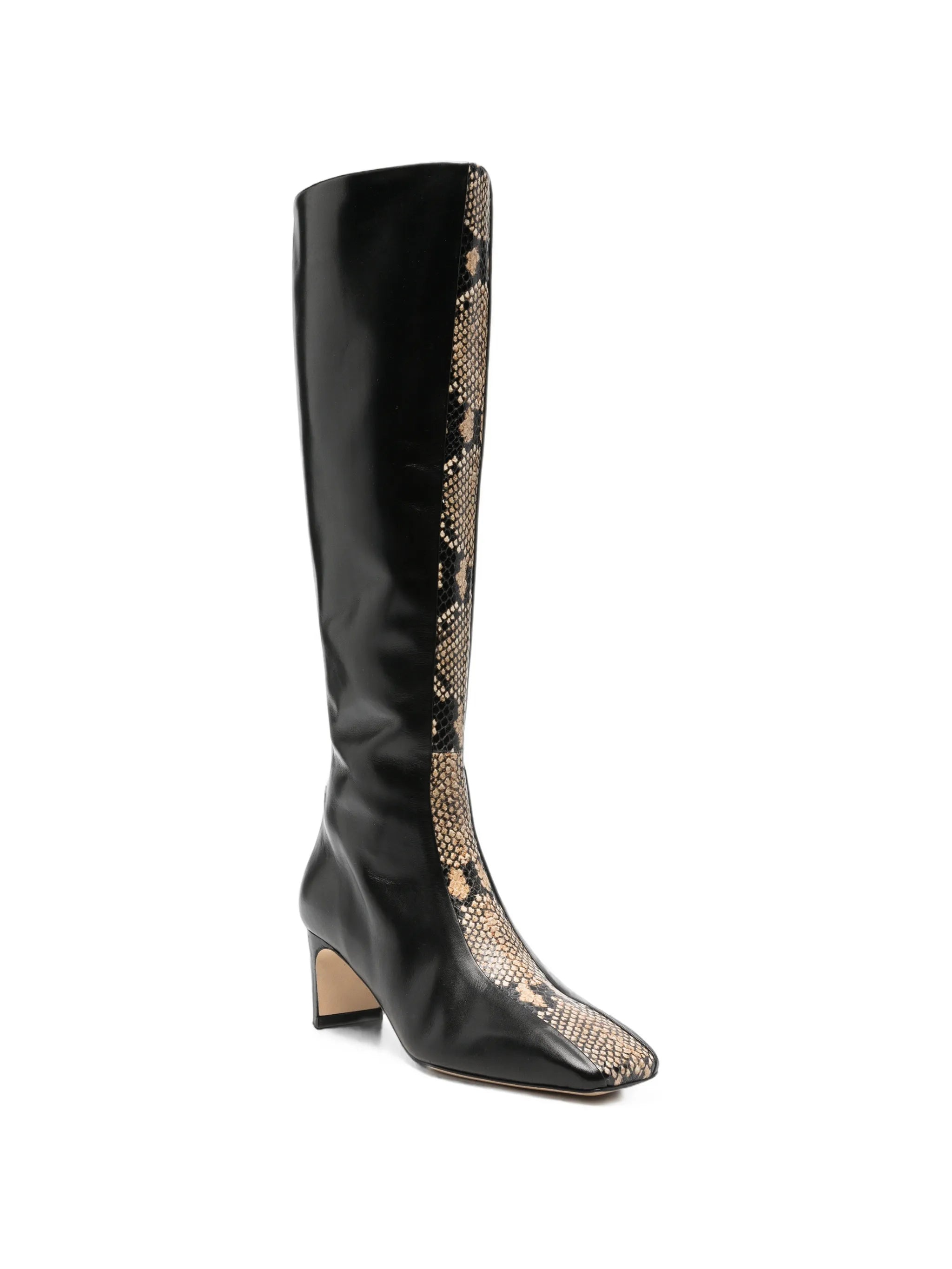 Aeyde Aeyde Snakeskin-effect Panelled Boots, view 2
