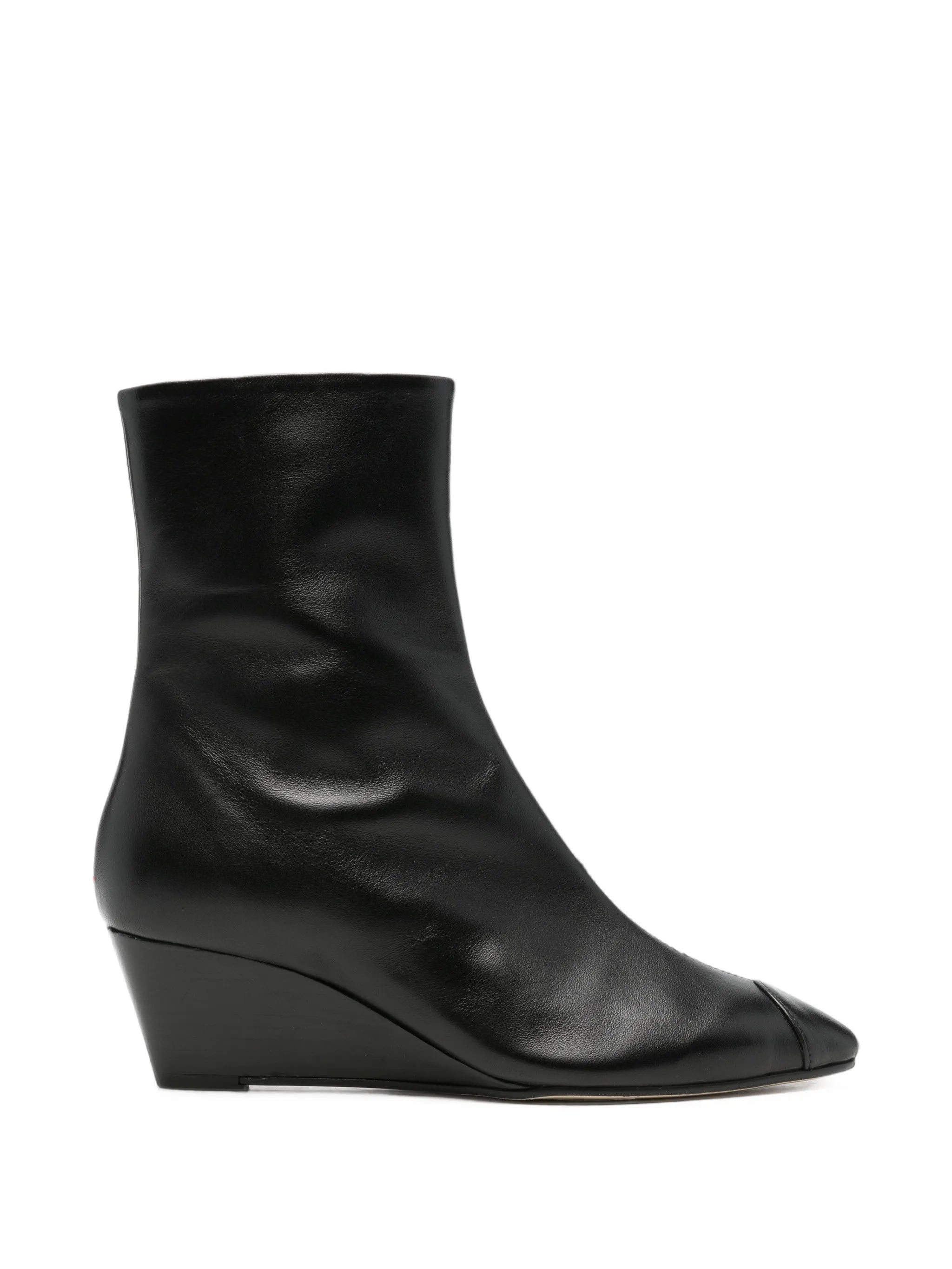 Aeyde Aeyde Mia Cap Wedge-heel Ankle Boots