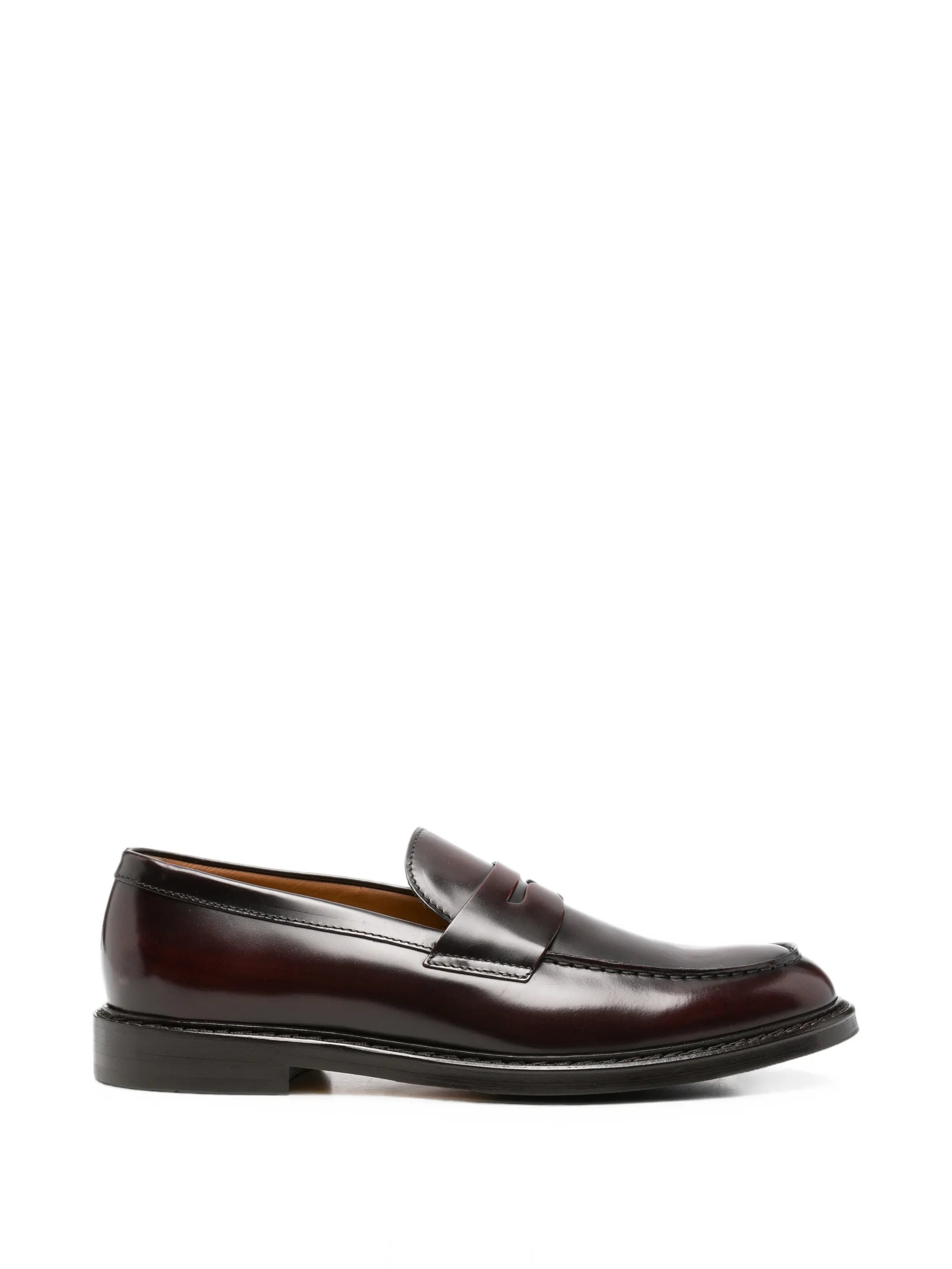 Doucal's Doucal's Polished-finish Penny Loafers