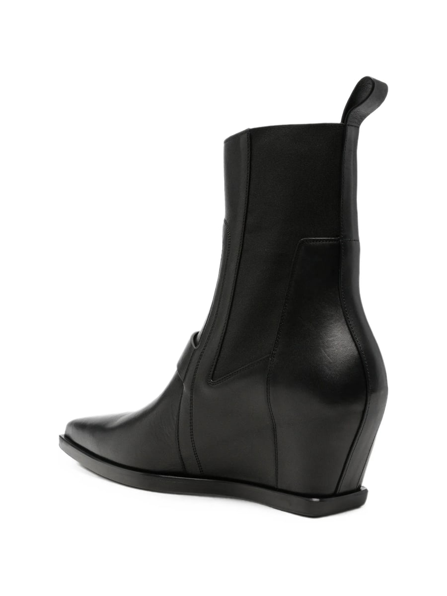 Rick Owens Rick Owens Wedge-heel Pointed-toe Boots, view 4