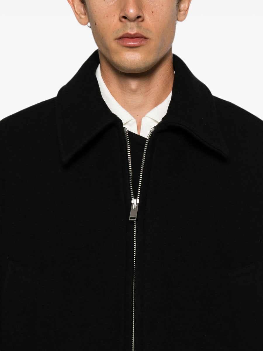 Studio Nicholson Studio Nicholson Zip-up Spread-collar Shirt Jacket, view 2