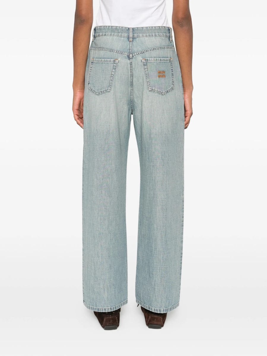 Miu Miu Miu Miu Chambray Jeans, view 3