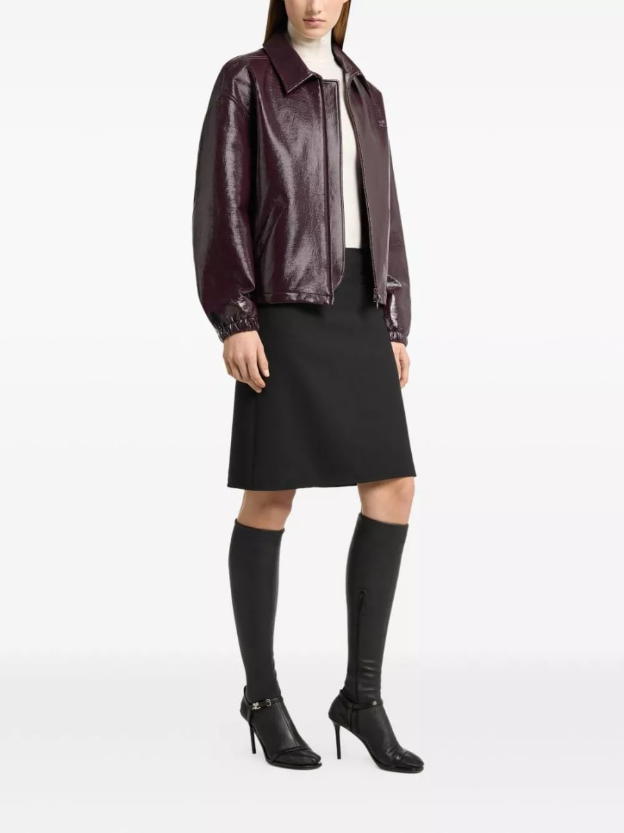 Courrèges Giacca bomber in vinile, view 4