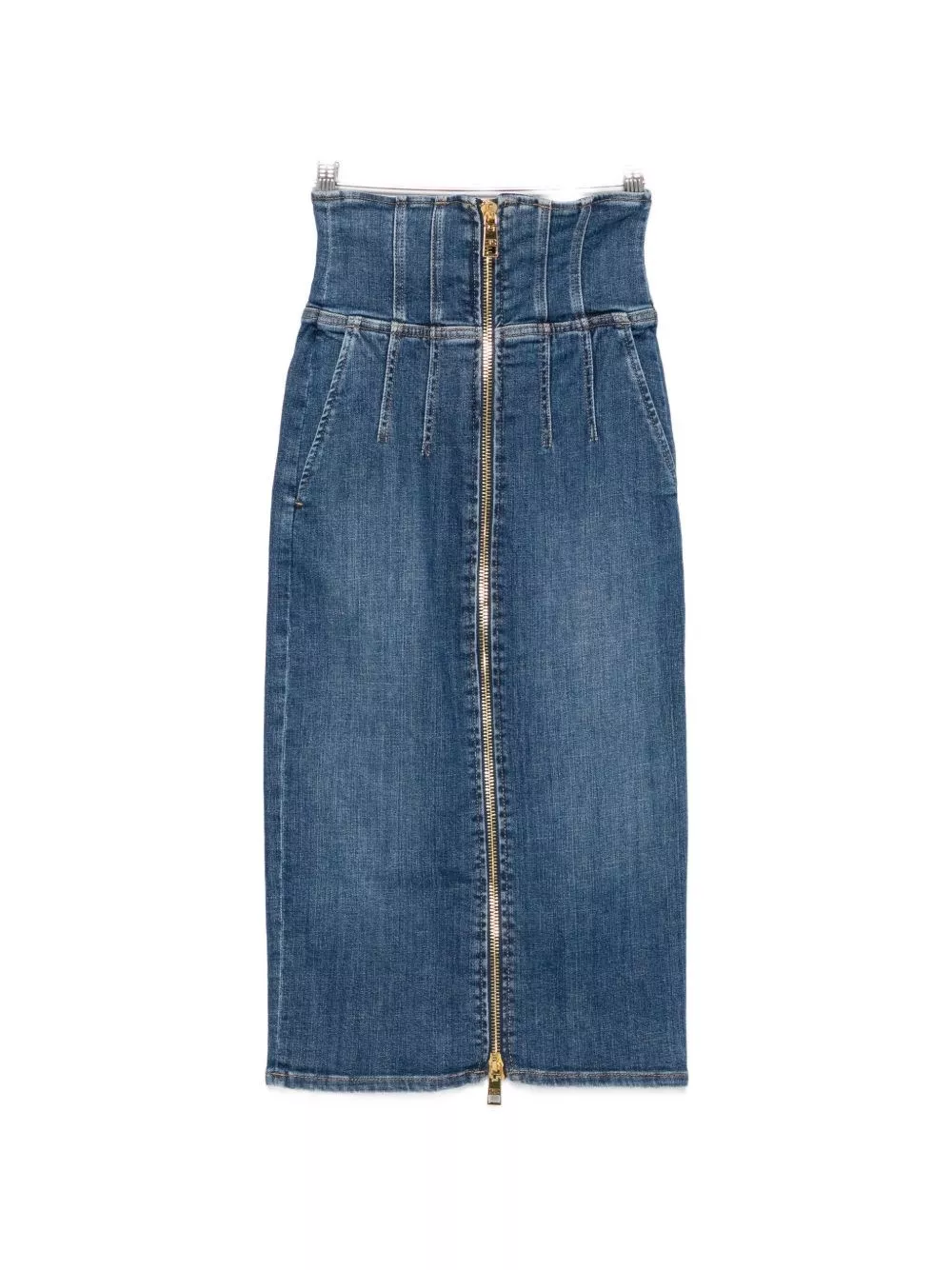Elisabetta Franchi Gonna in denim di cotone