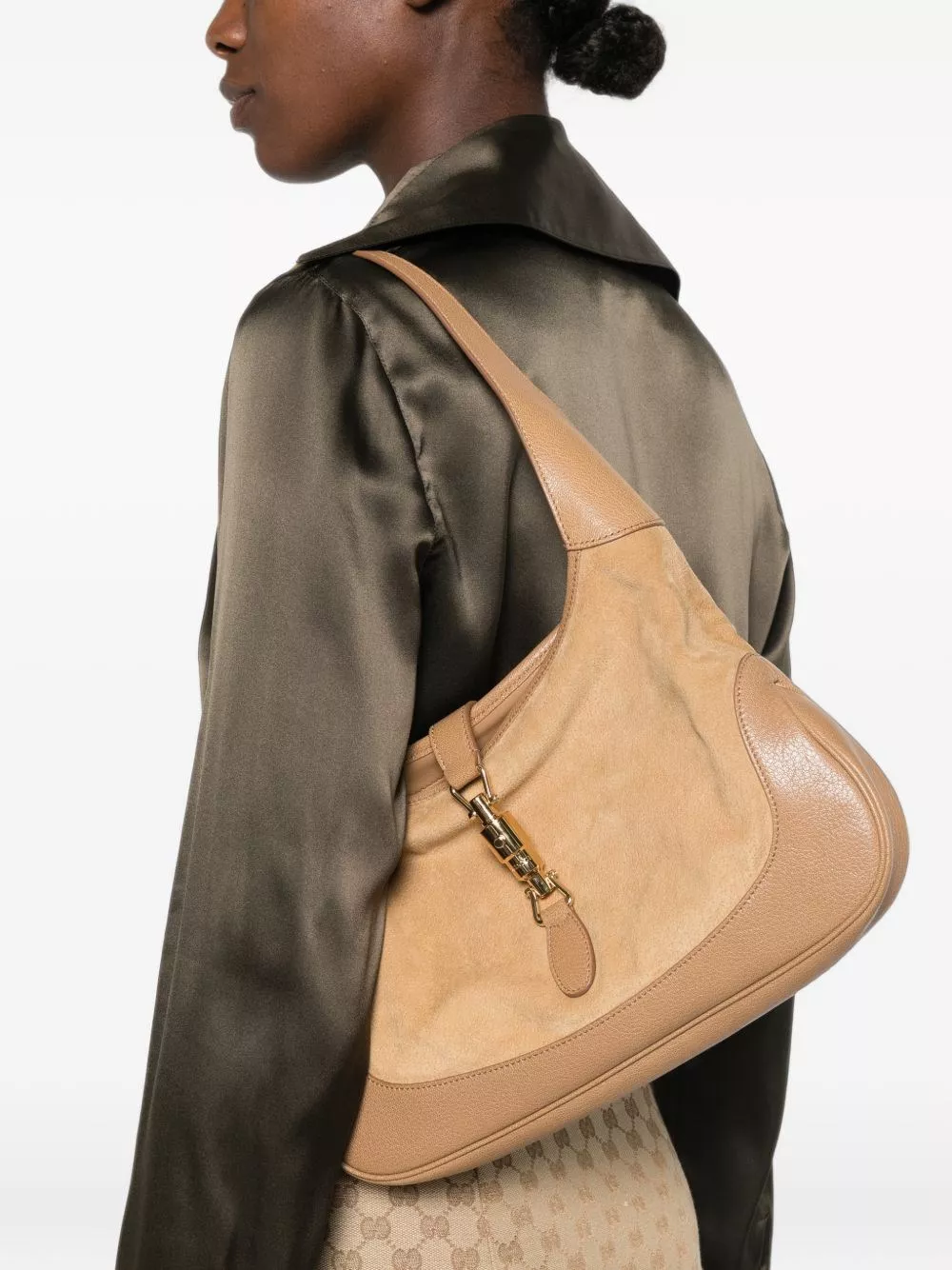 Gucci Gucci Jackie 1961 borsa a spalla media, view 2