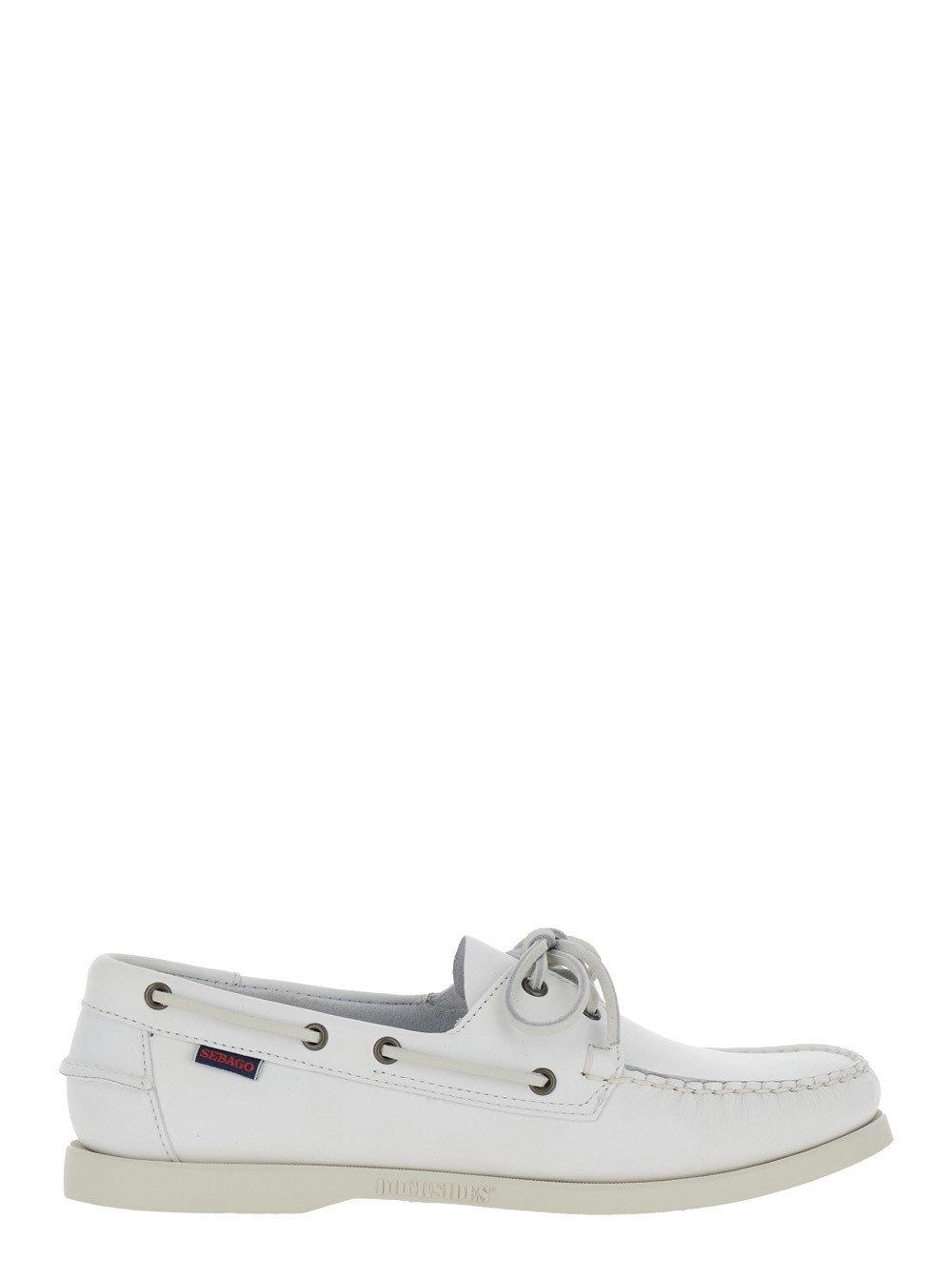 Sebago Mocassini 'DOCKSIDES PORTLAND' Bianco in Pelle Uomo