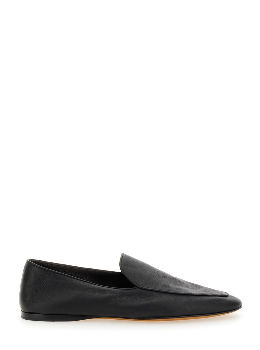 The Row Mocassino Slip-On 'Awar' in Pelle Martellata Nera Donna