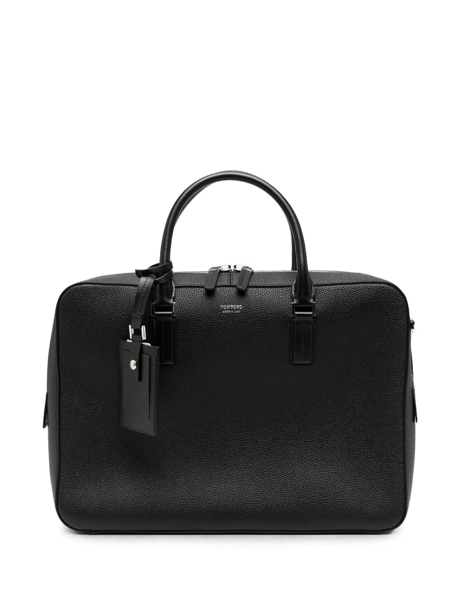 Tom Ford Tom Ford Elliot Grained-leather Briefcase