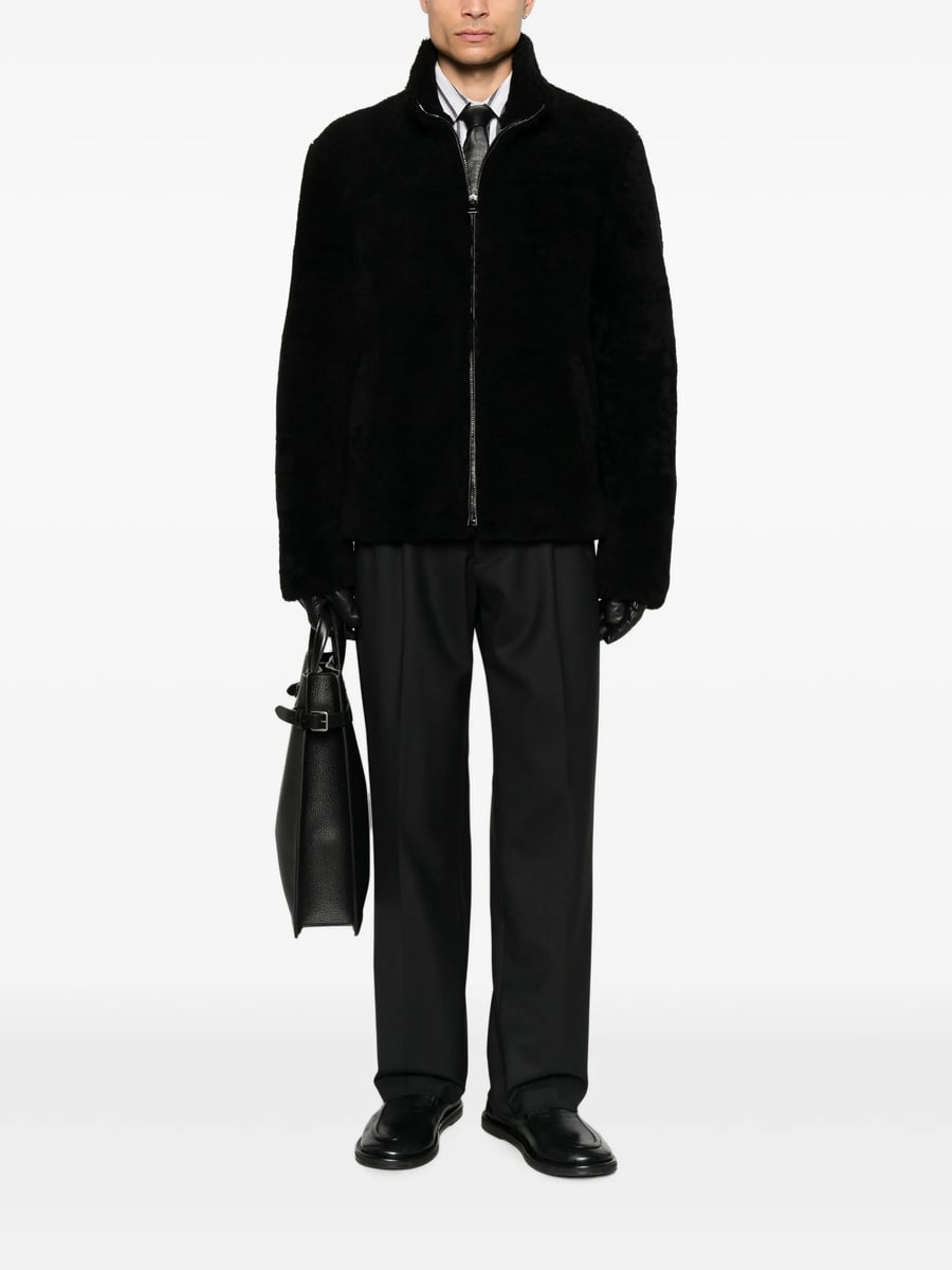 Eraldo Eraldo High-neck Shearling Jacket, view 3