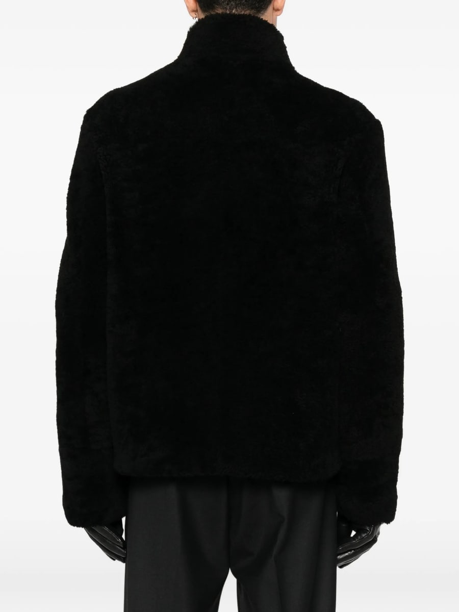 Eraldo Eraldo High-neck Shearling Jacket, view 4