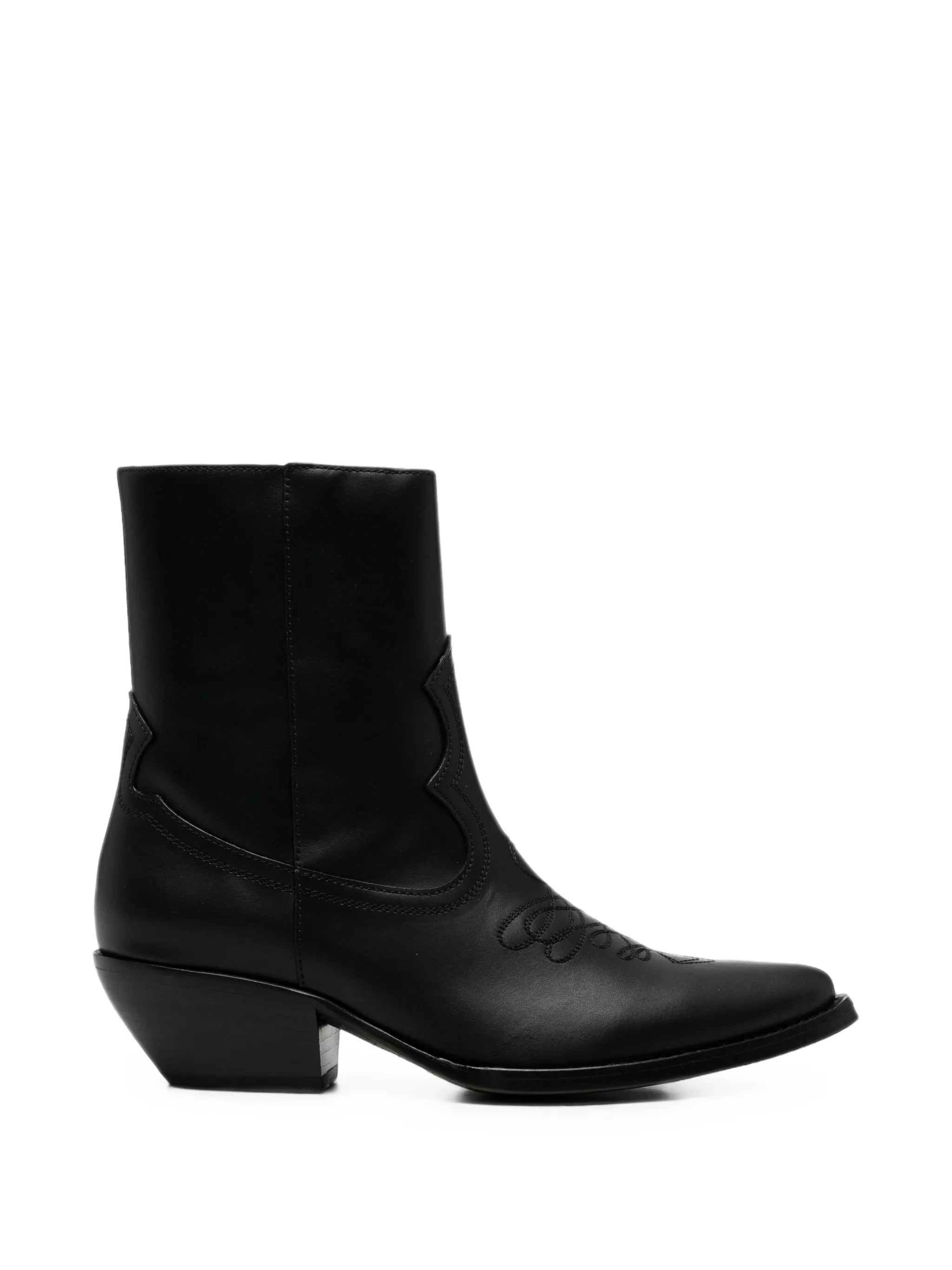 Amiri Amiri Embroidered Leather Boots