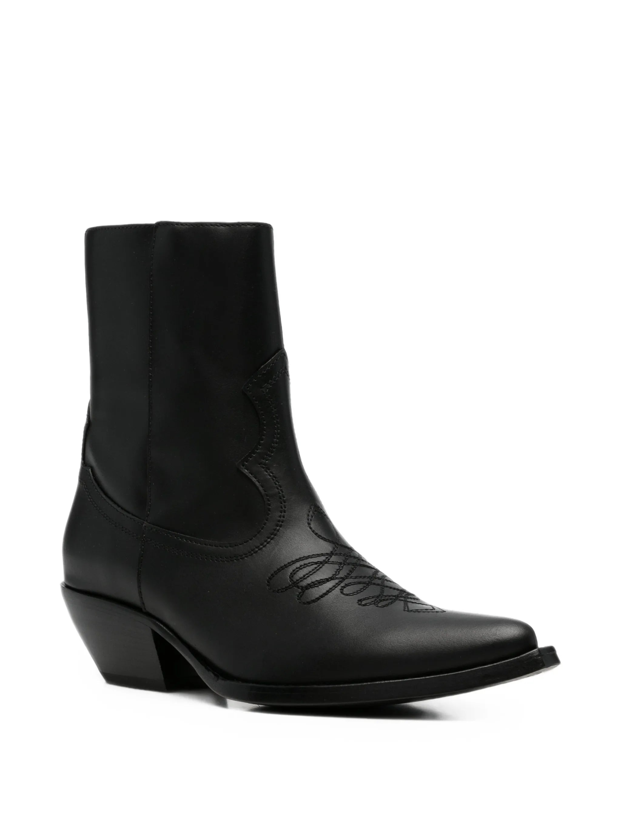 Amiri Amiri Embroidered Leather Boots, view 2