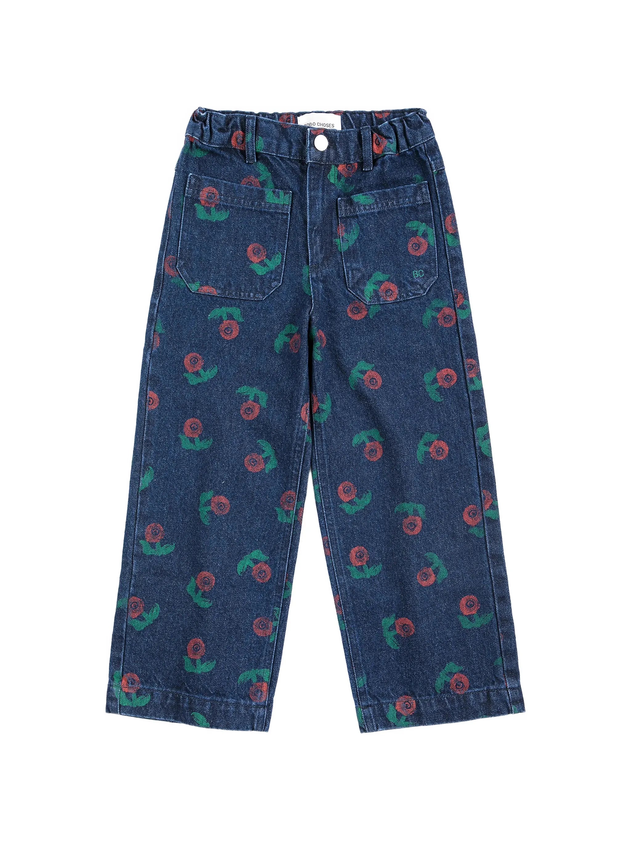 Bobo Choses Bobo Choses Floral-print Straight-leg Jeans