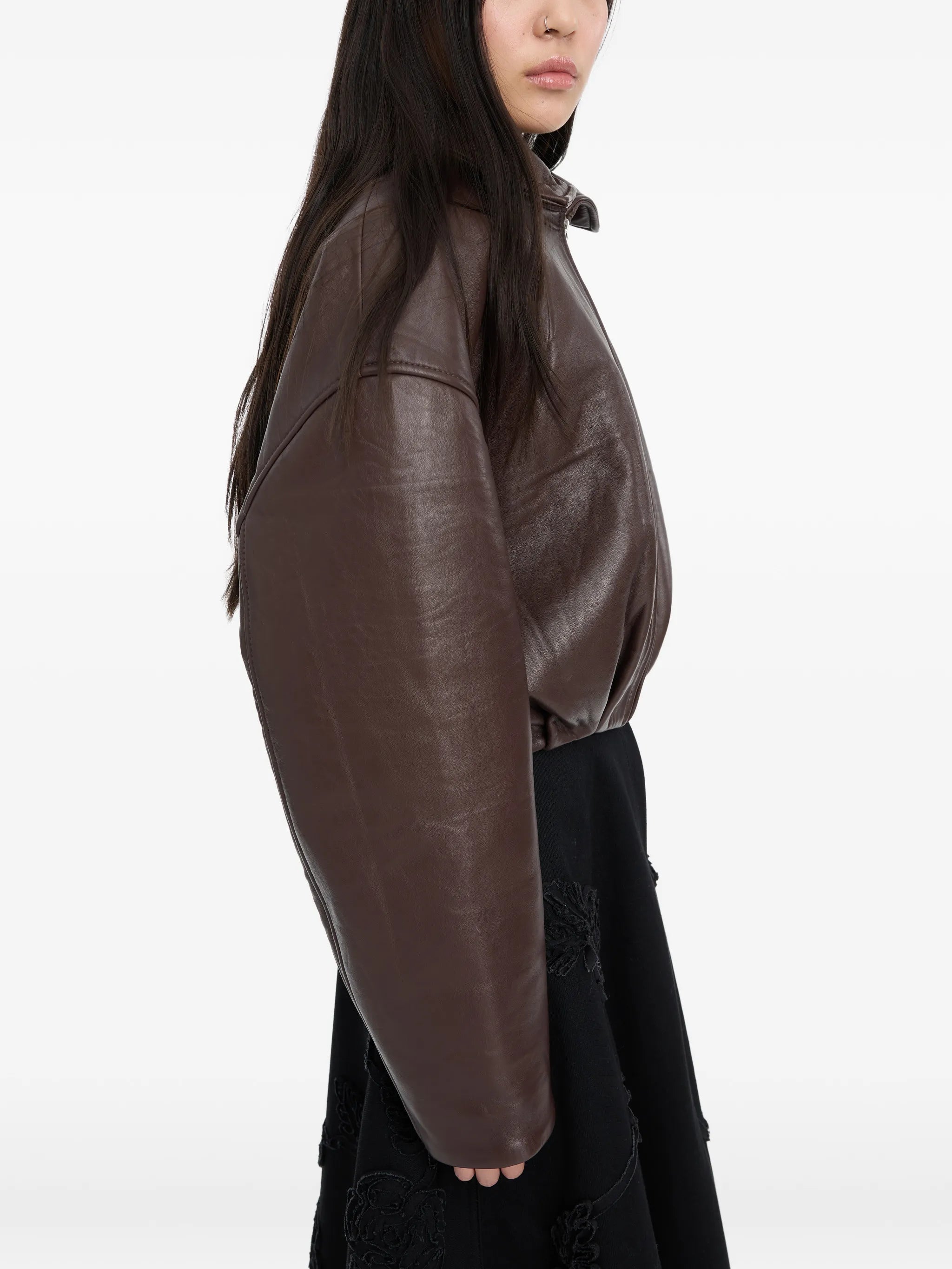Rotate Rotate Bonded Leather Jacket, view 2