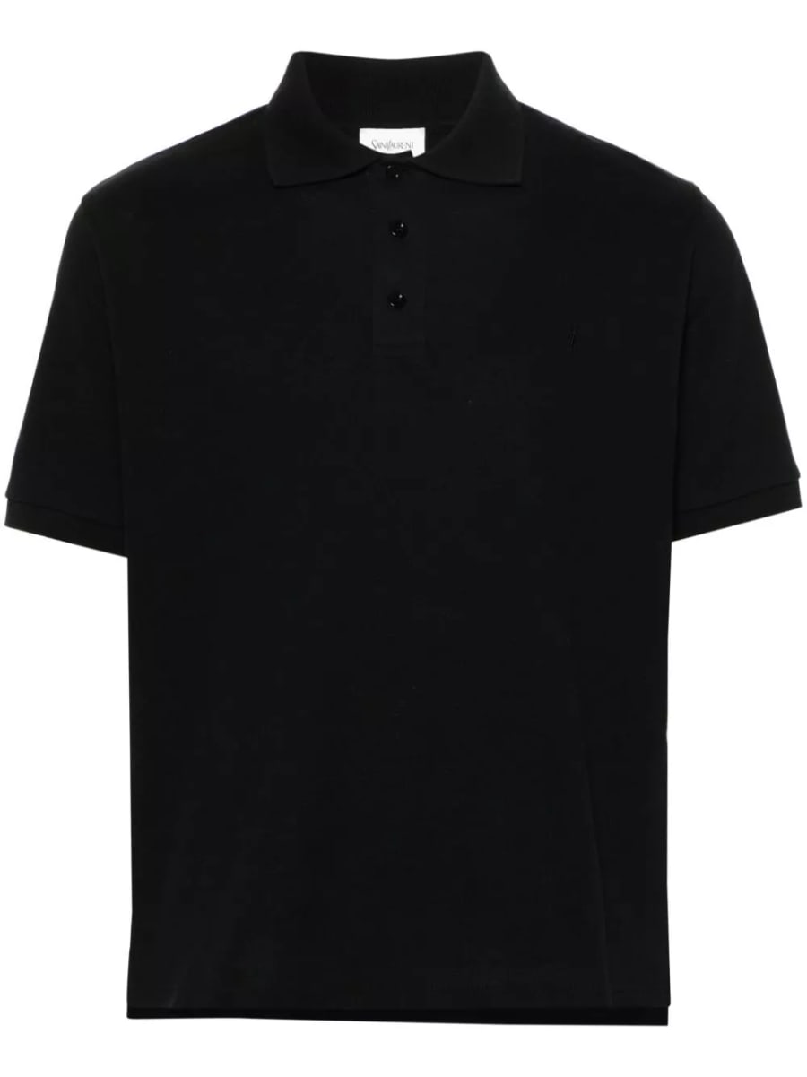 Saint Laurent la polo in cotone