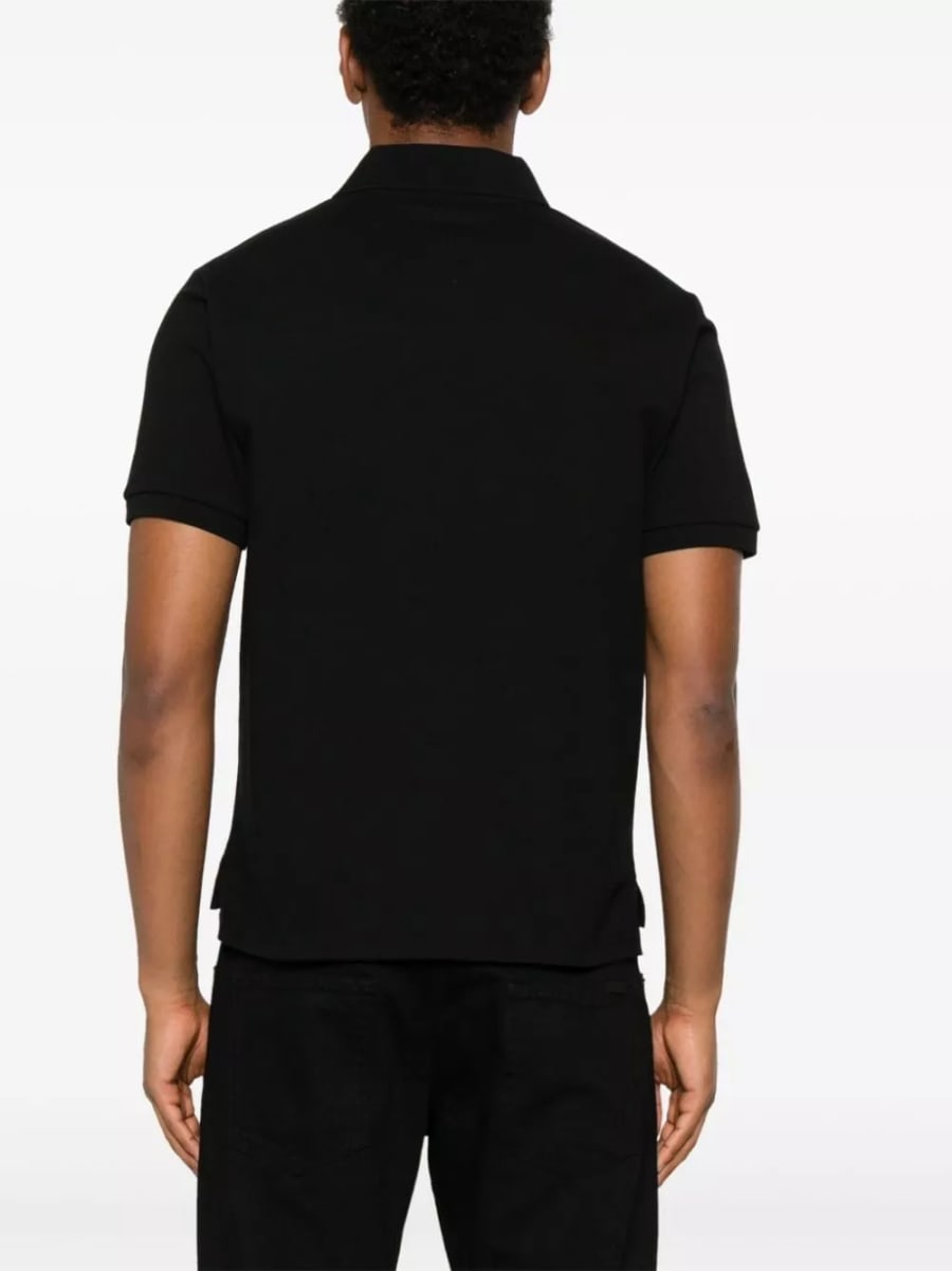 Saint Laurent la polo in cotone, view 3