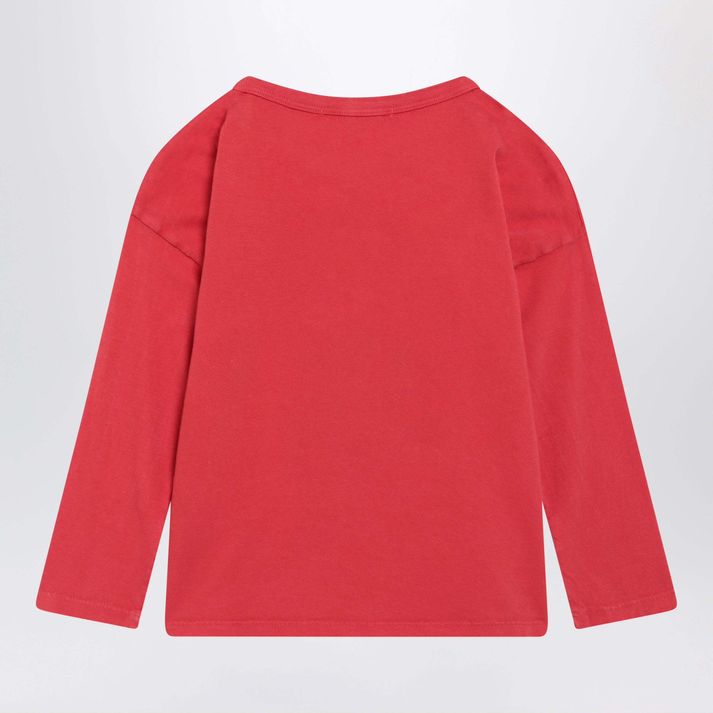 BOBO CHOSES Maglietta Hidden Monster rossa in cotone biologico, view 2