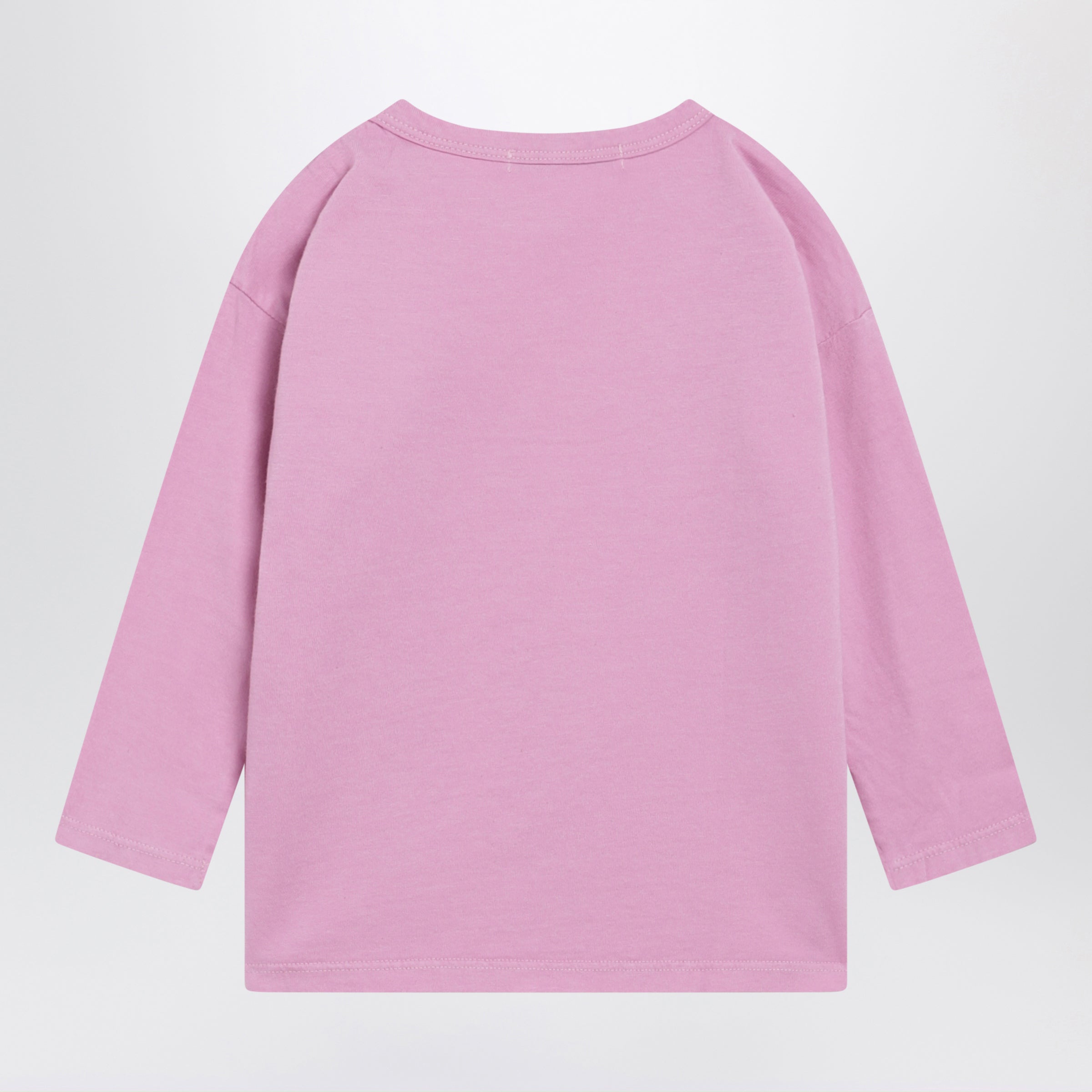 BOBO CHOSES T-shirt a maniche lunghe Softpaw Monster rosa in cotone, view 2