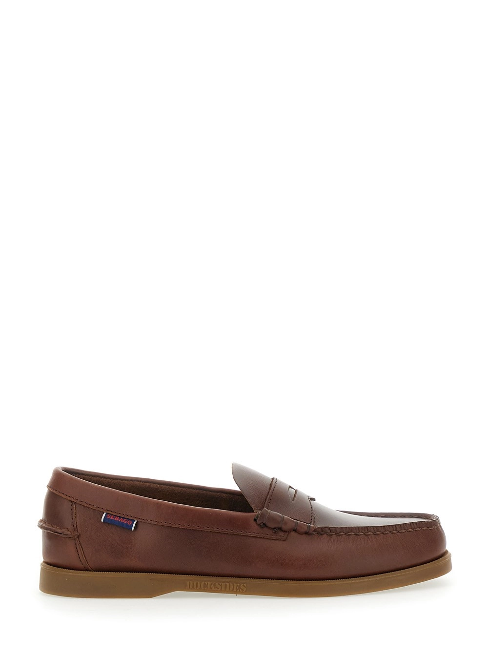 Sebago Mocassini 'DOLPHIN WAXED FONDO GOMMA' Marrone in Pelle Uomo