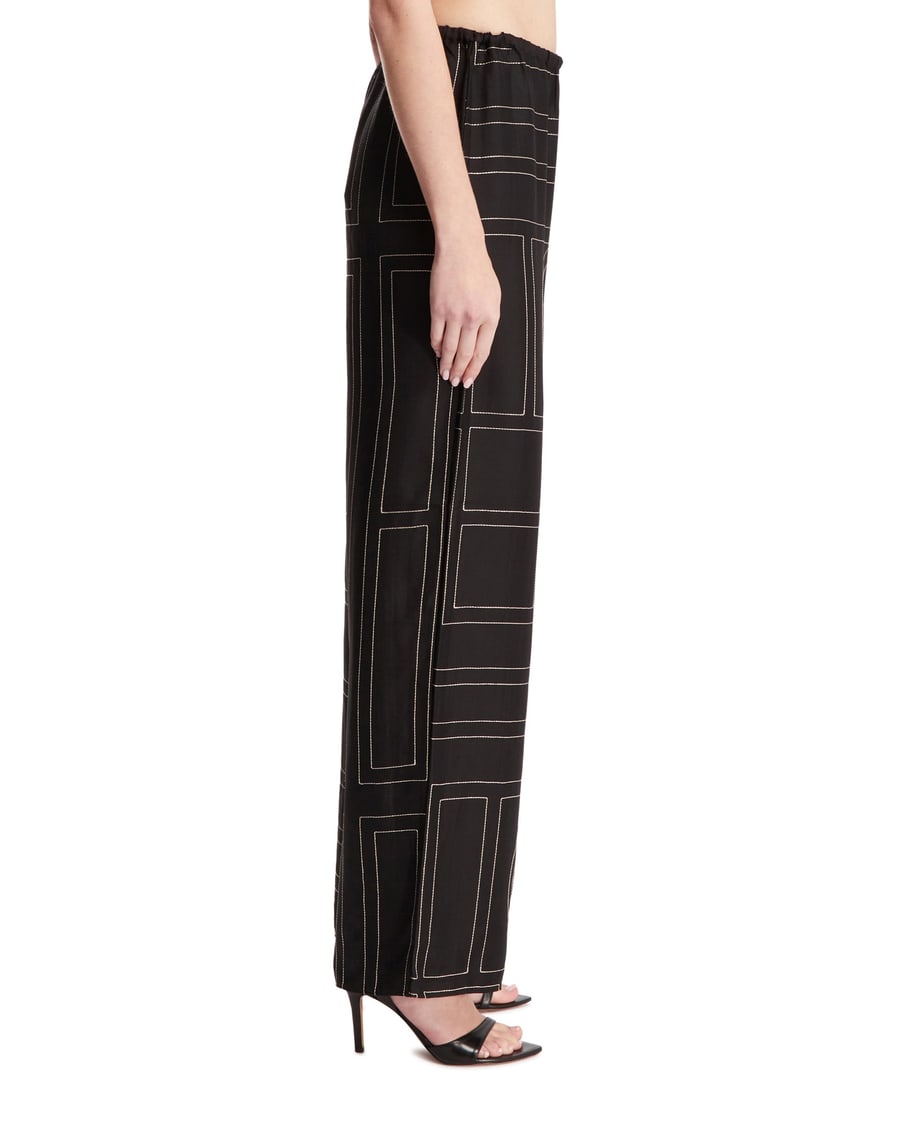 Toteme Pantaloni Monogramma Neri, view 4