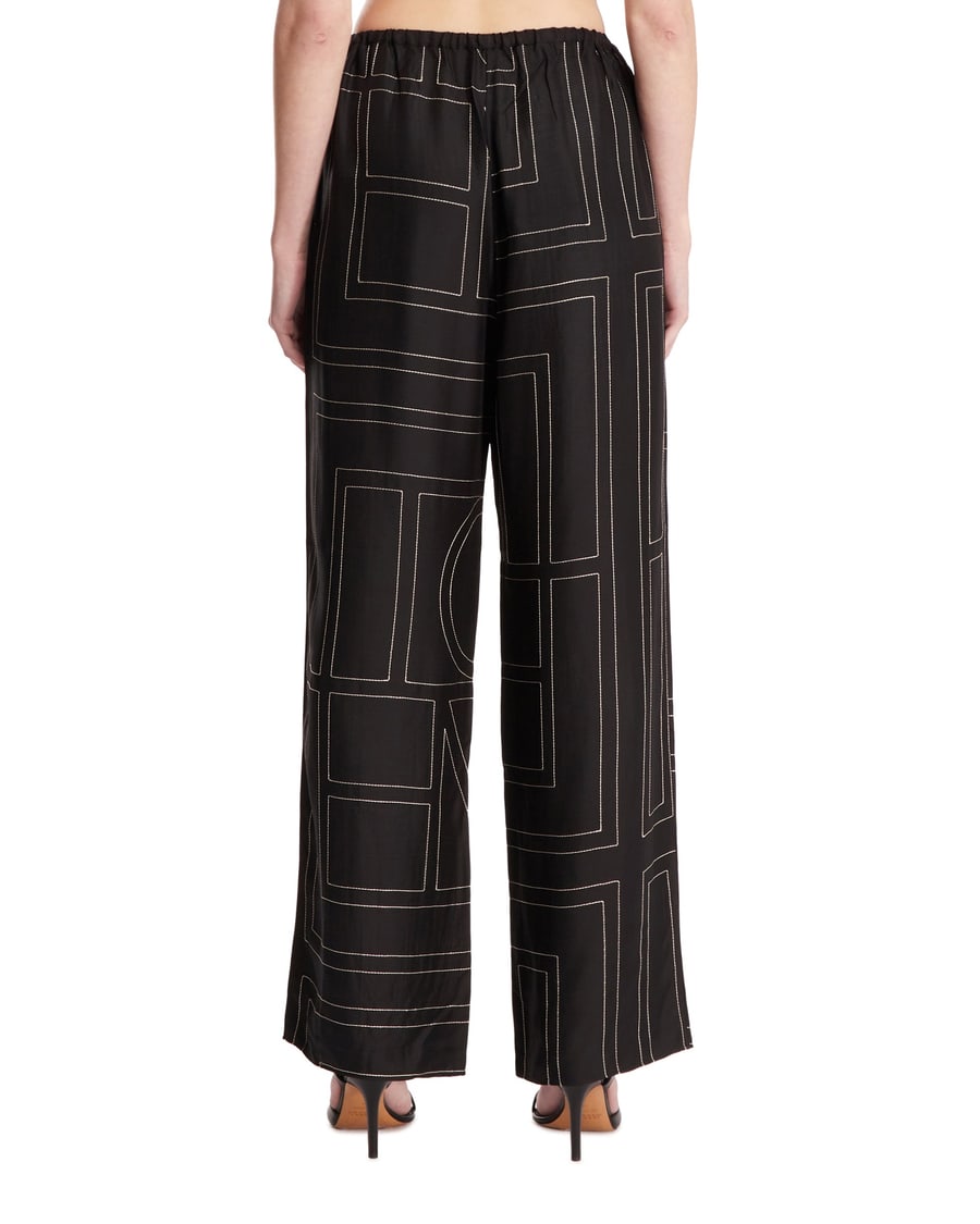 Toteme Pantaloni Monogramma Neri, view 5