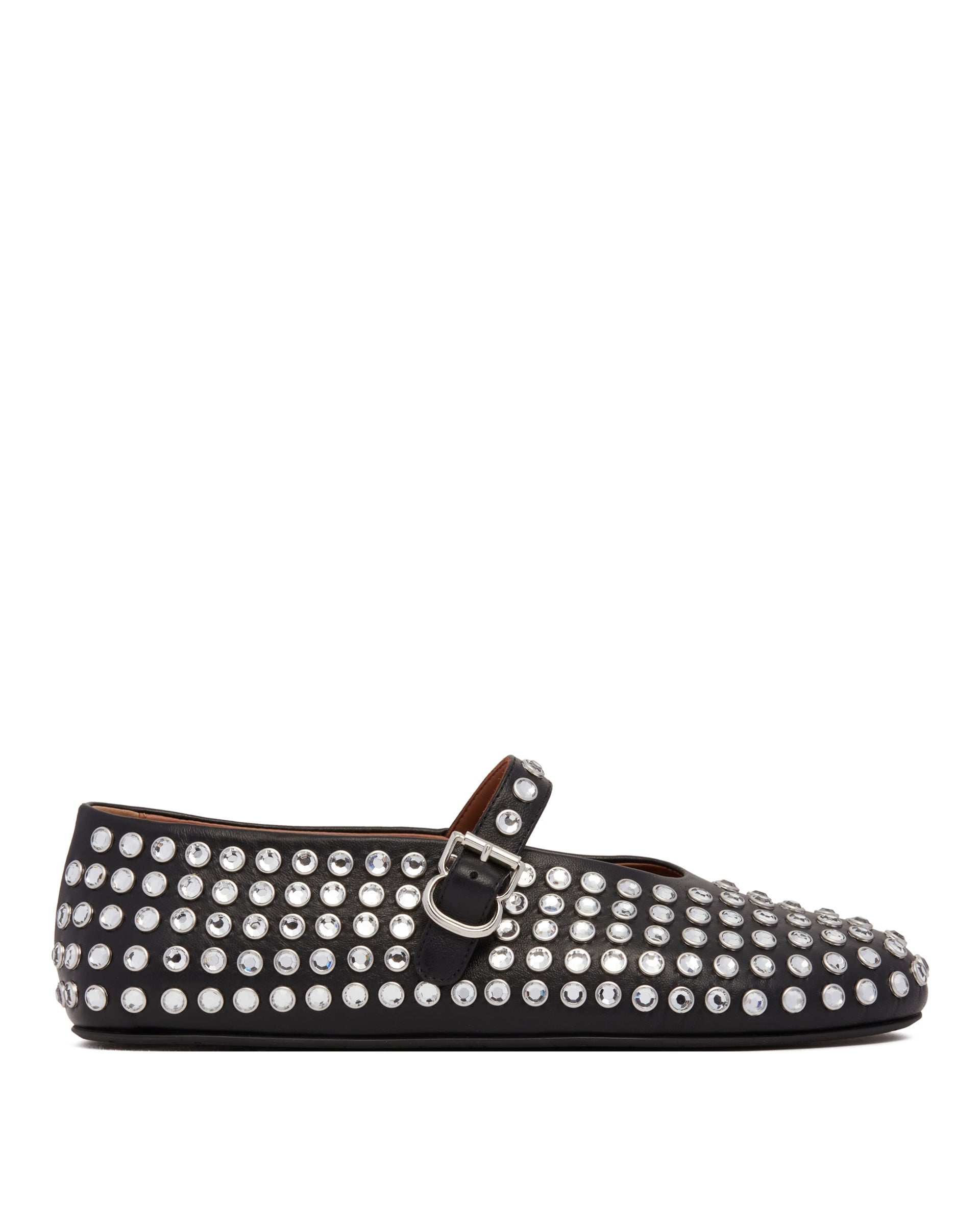 Alaïa Ballerine Flat Con Strass Nere
