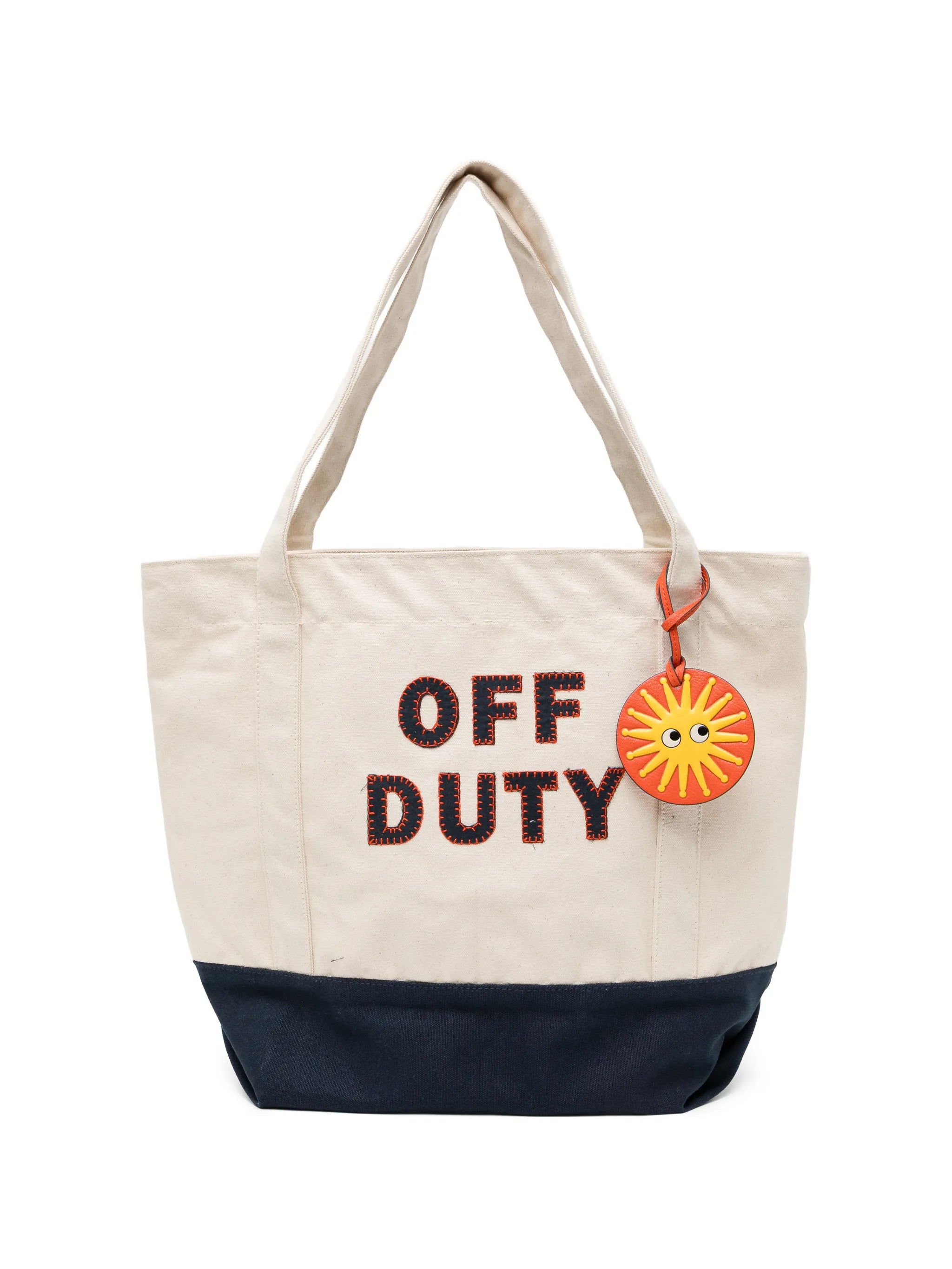 Anya Hindmarch Anya Hindmarch Logo-patched Canvas Tote Bag