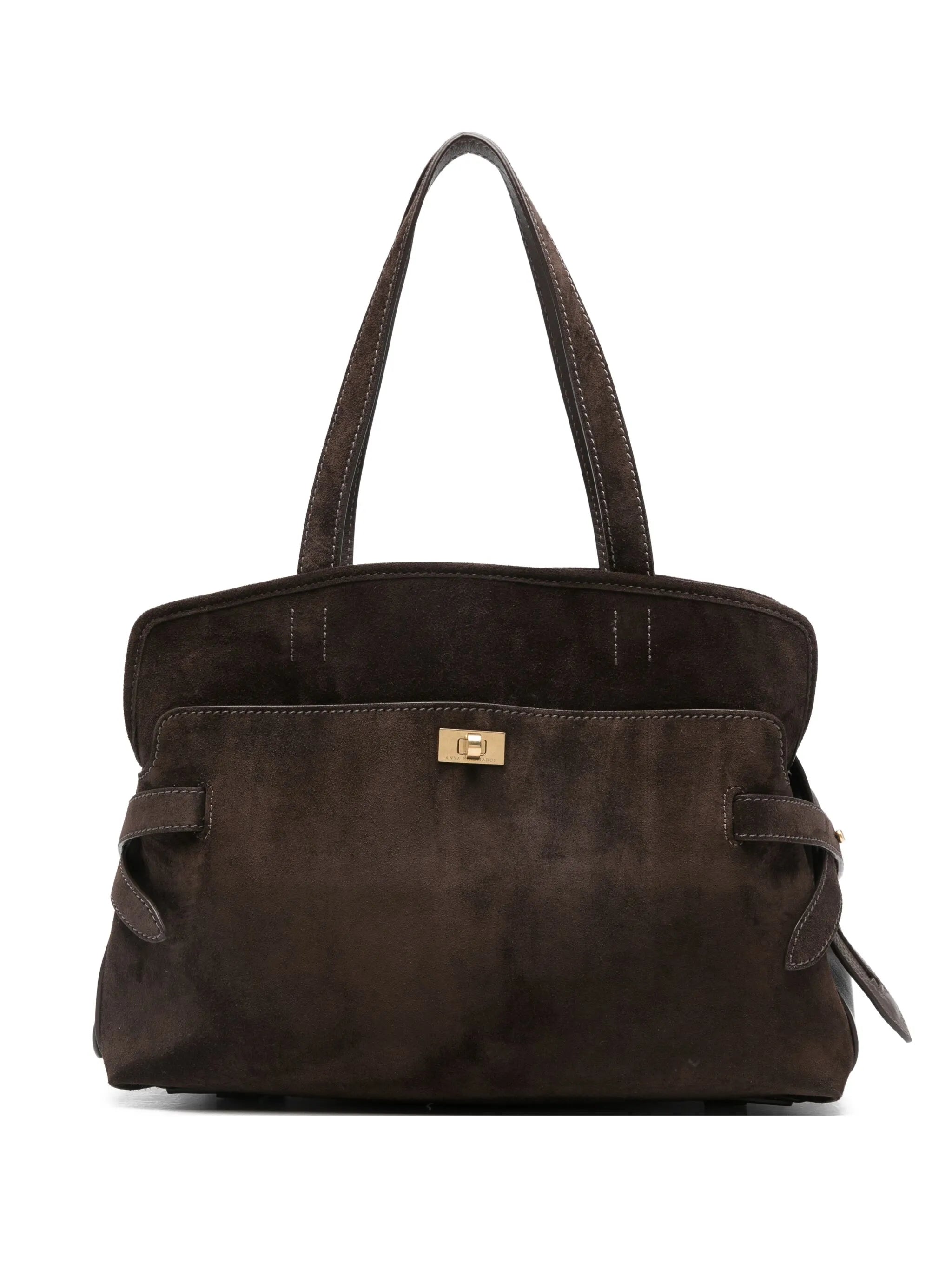 Anya Hindmarch Anya Hindmarch Strap-detail Suede Tote Bag