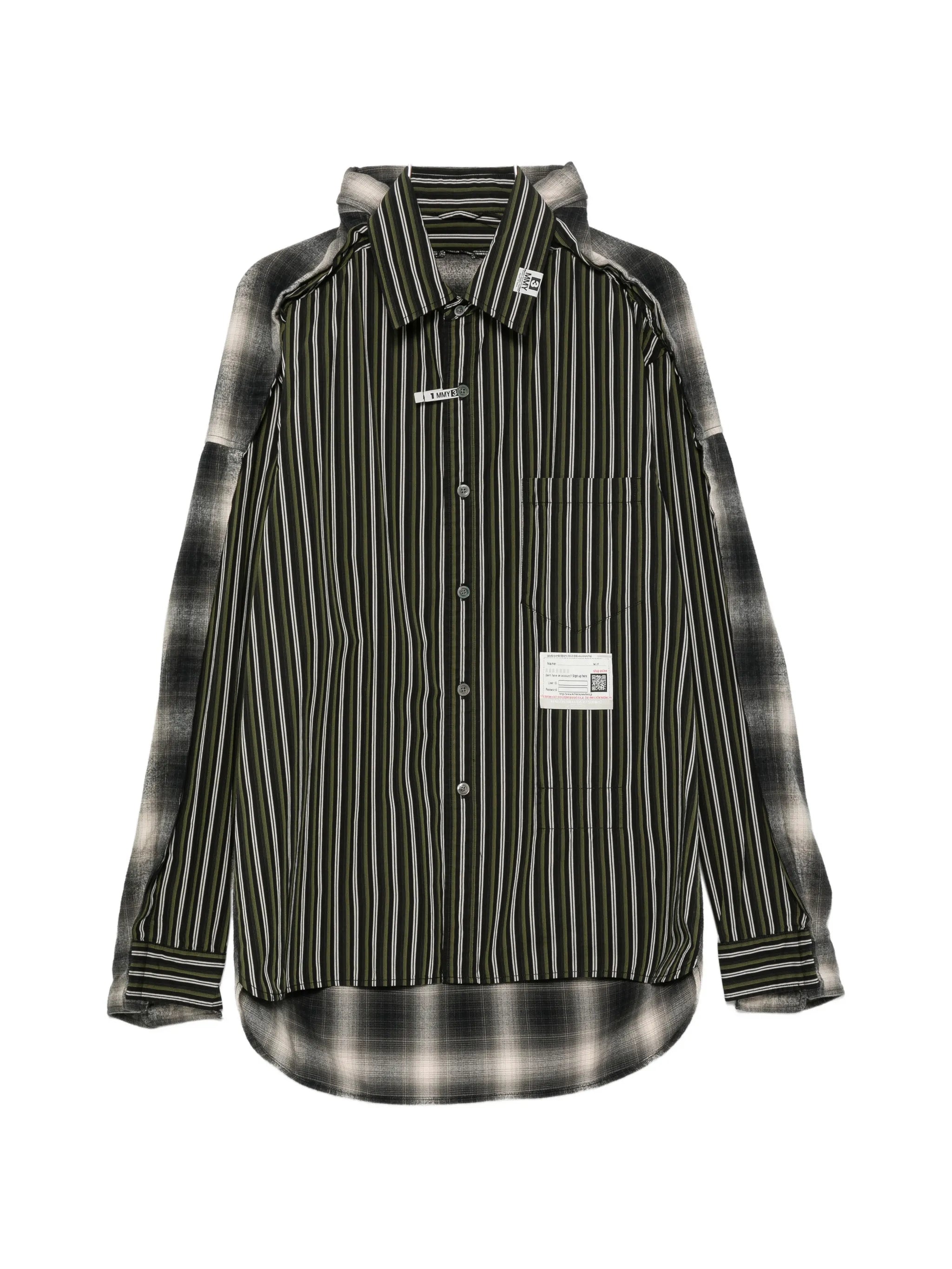 Maison Mihara Yasuhiro Maison Mihara Yasuhiro Long-sleeve Striped Shirt
