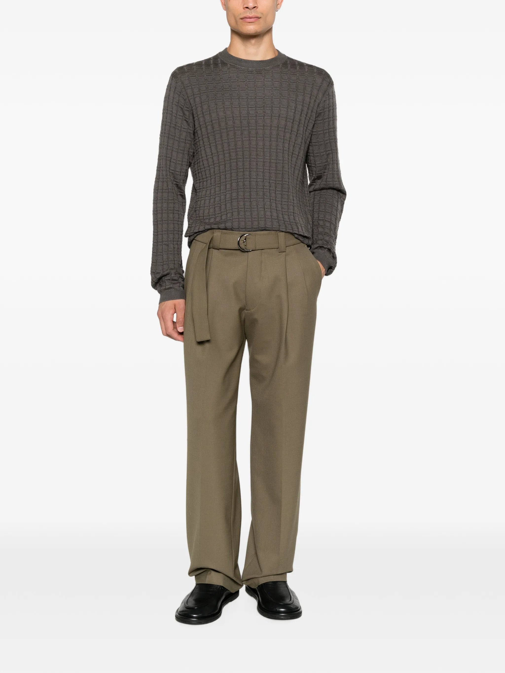Eraldo Eraldo Belted Pleated Trousers, view 2