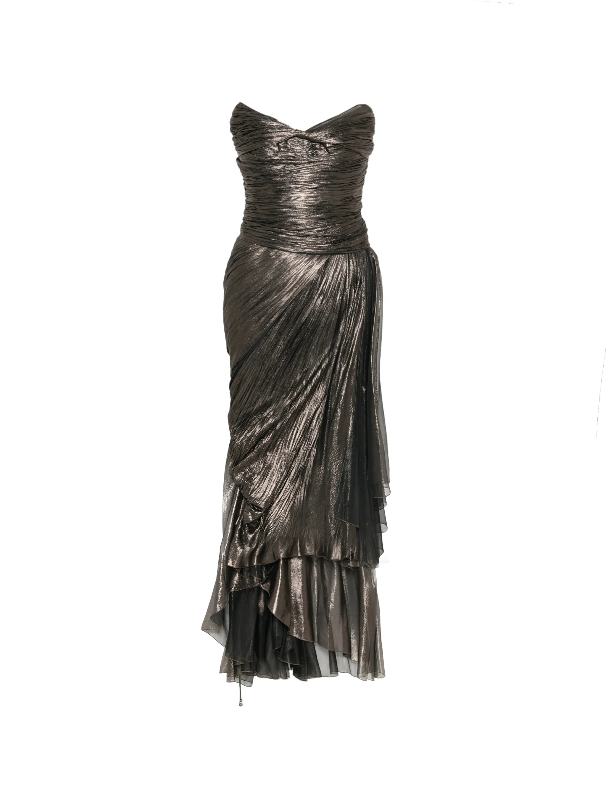 Maria Lucia Hohan Maria Lucia Hohan Metallic-effect Lace-up Dress