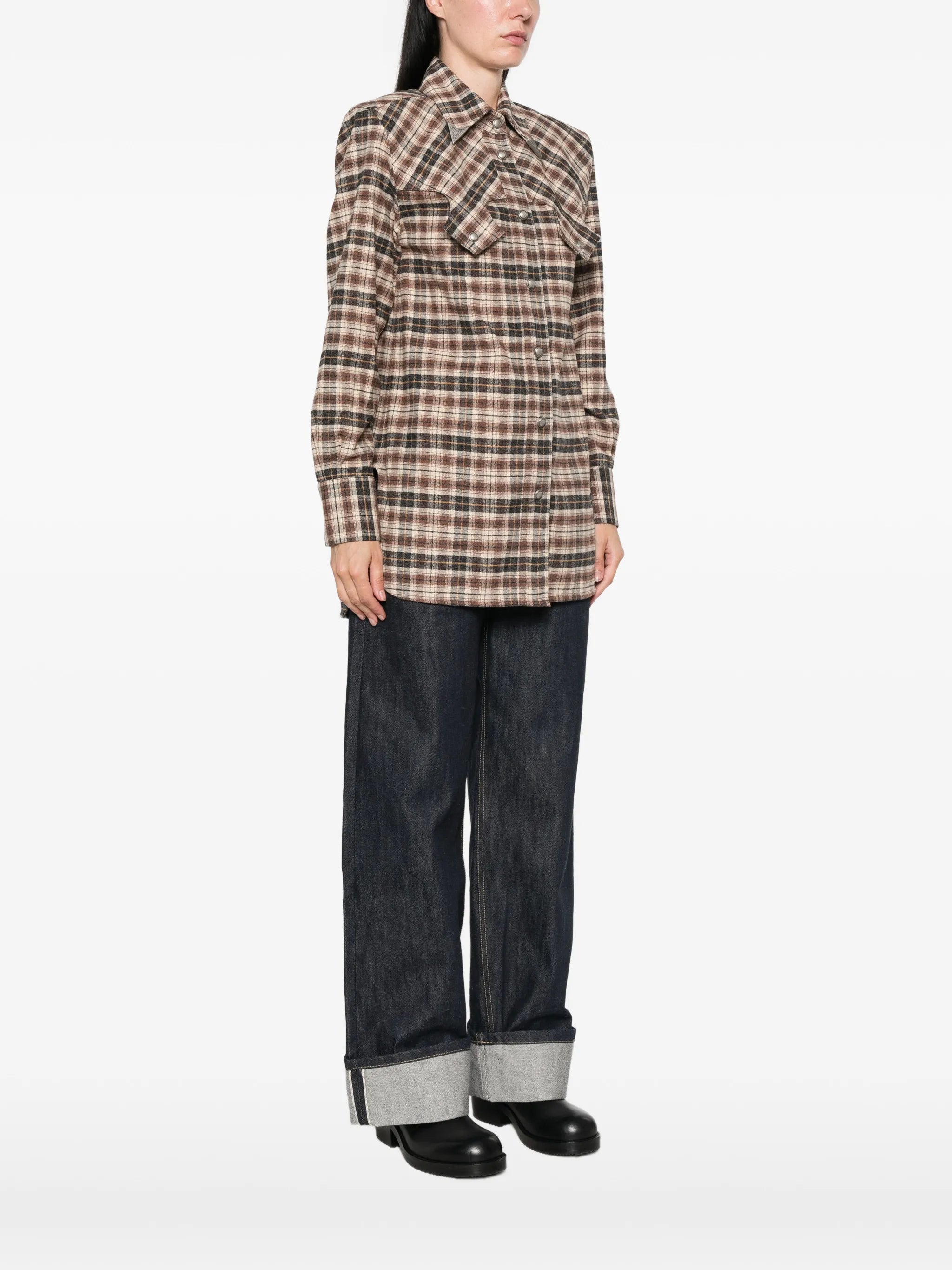 Seafarer Seafarer Check-pattern Western Shirt, view 2