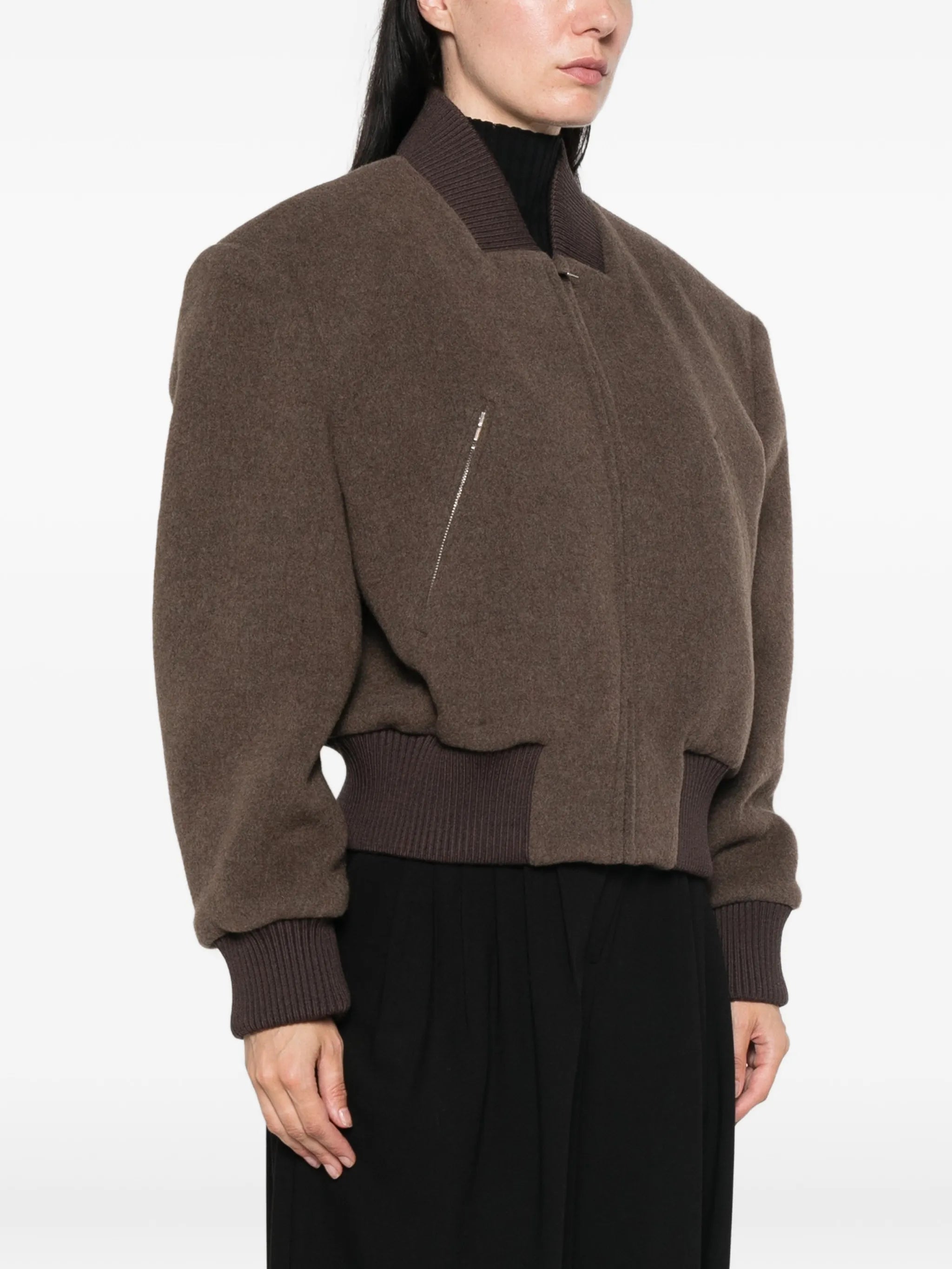 Seafarer Seafarer Padded-shoulder Bomber Jacket, view 2