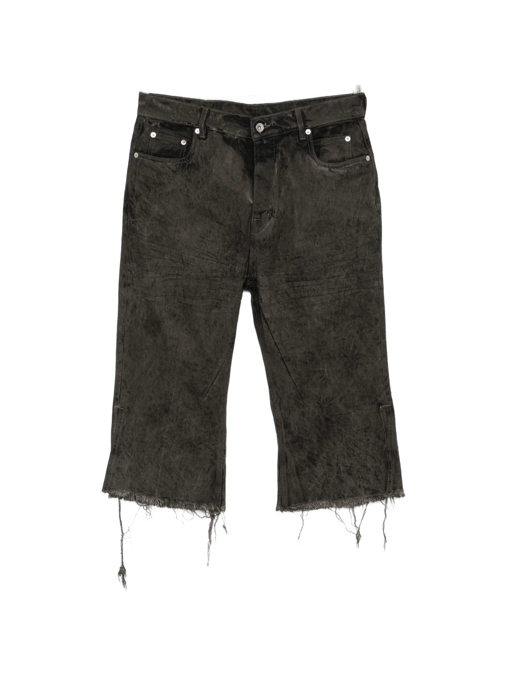 Rick Owens Rick Owens Raw-cut Cropped Jeans