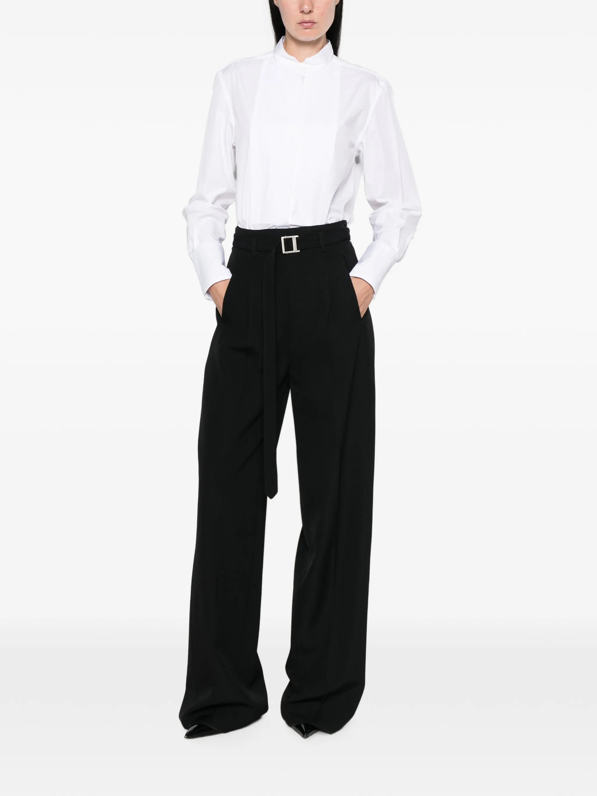 Seafarer Seafarer Bib-front Band-collar Shirt, view 2